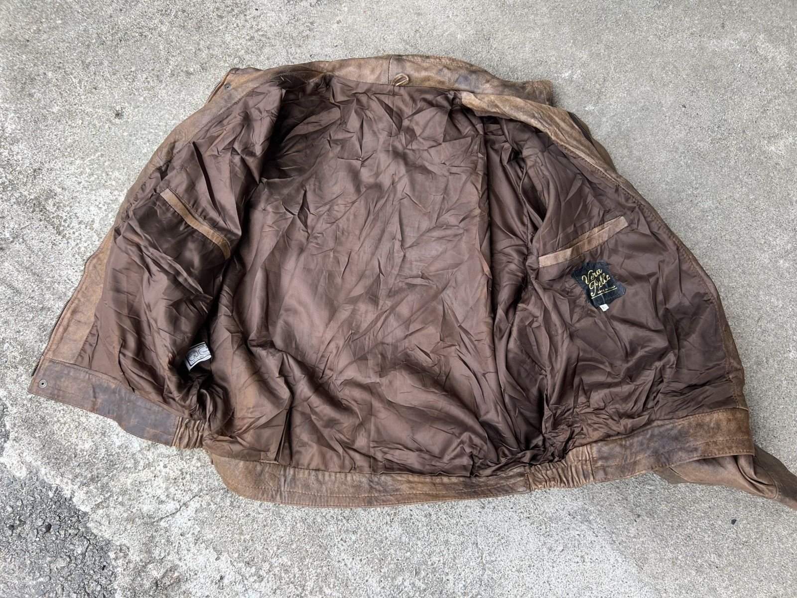 Vera Pelle Vera Pelle Vintage Leather Jacket Size US XL / EU 56 / 4 - 12 Thumbnail