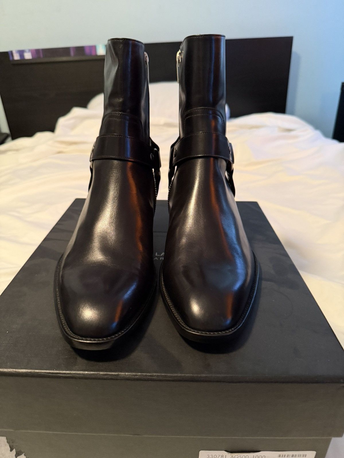 Saint Laurent Paris Brand New FW13 Black Leather Harness Boot Size US 10 / EU 43 - 3 Thumbnail