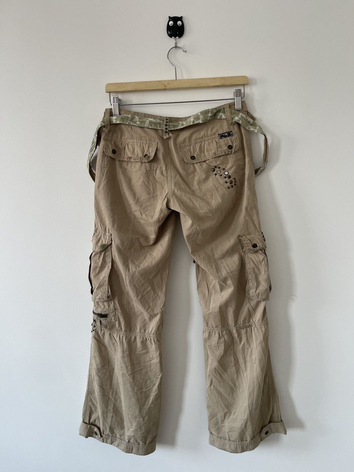 Miss Me Rare Vintage MISS ME Le Lotus Bleu Flare Multi Pocket Pant Size 29" - 10 Thumbnail