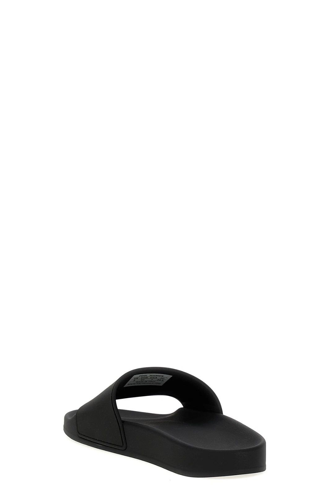 BALENCIAGA Pool Slide Black Rubber Sandals New & Authentic