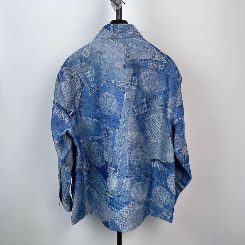 Versace Versace Collaboration shirt jacket jacket Size US M / EU 48-50 / 2 - 2 Thumbnail