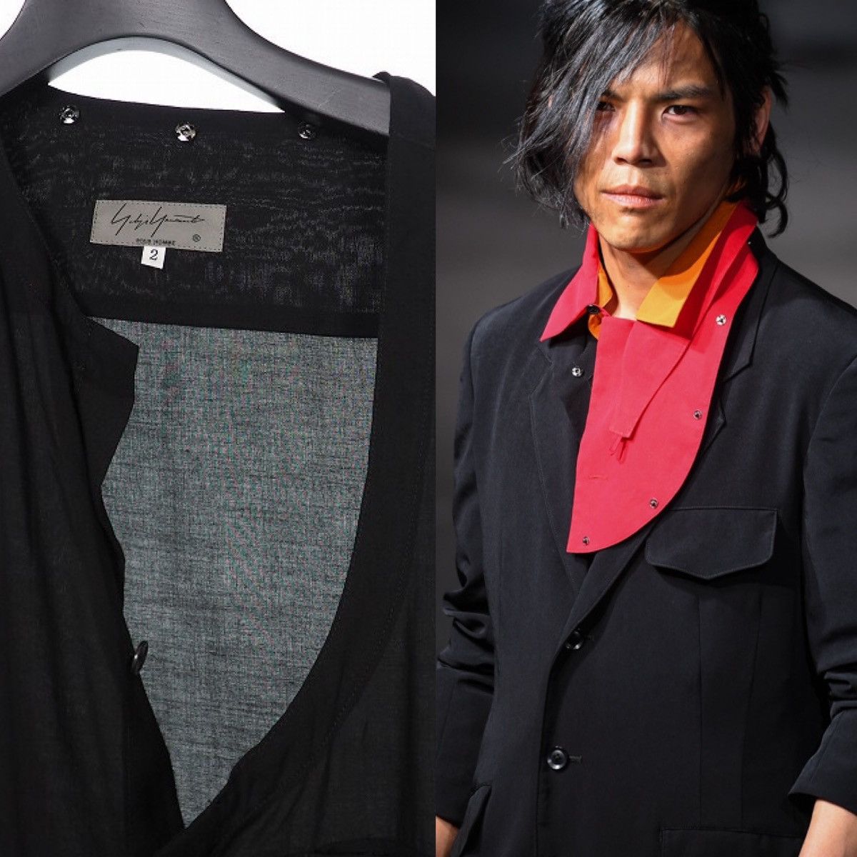 Yohji Yamamoto Yohji Yamamoto Pour Homme HH-B44-815 Docking Long Shirt 19SS Size US M / EU 48-50 / 2 - 5 Thumbnail