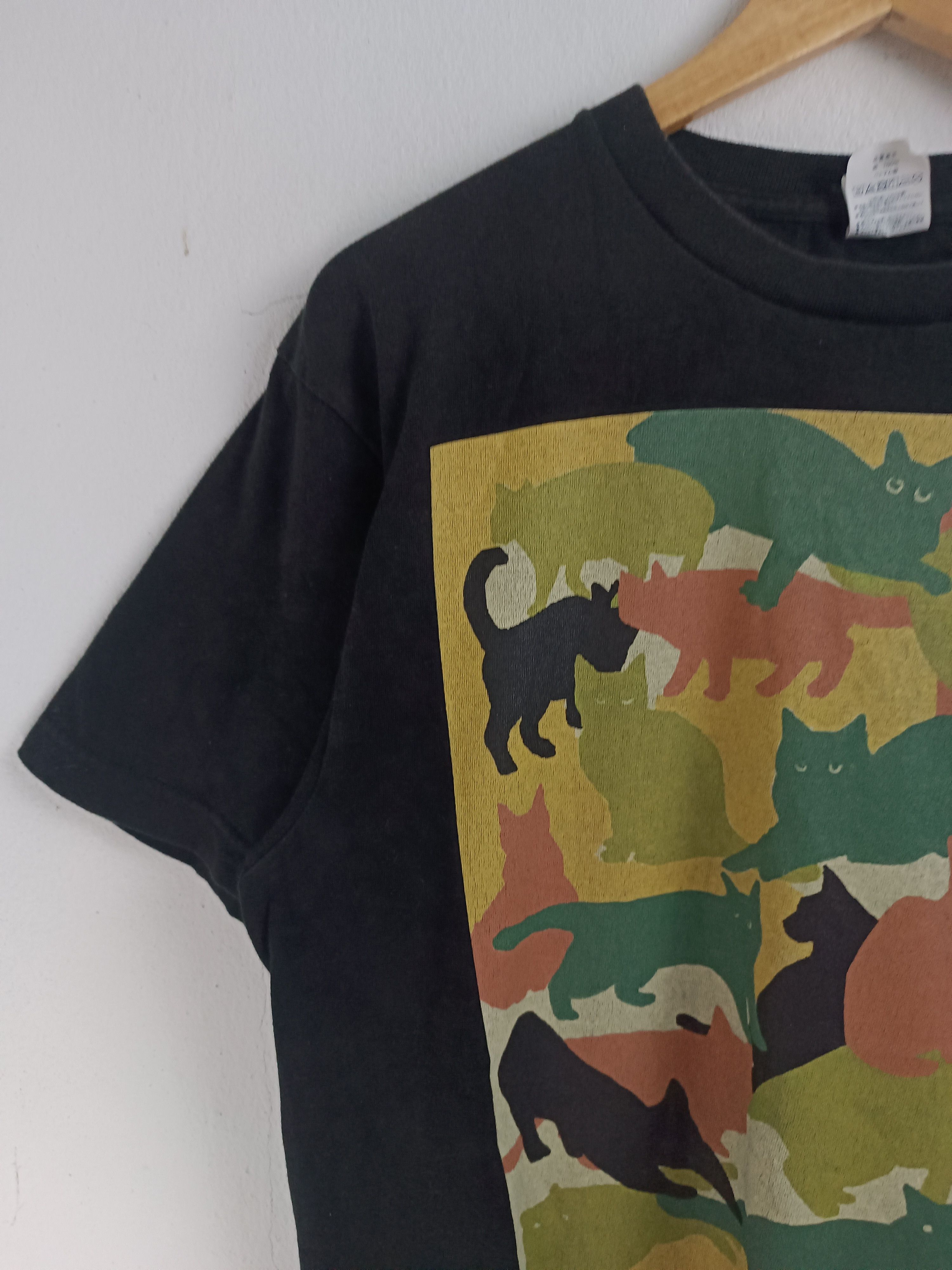 Vintage VINTAGE CATMOUFLAGE KITTY CUTE PET CAT DOG TEE Size US L / EU 52-54 / 3 - 5 Thumbnail