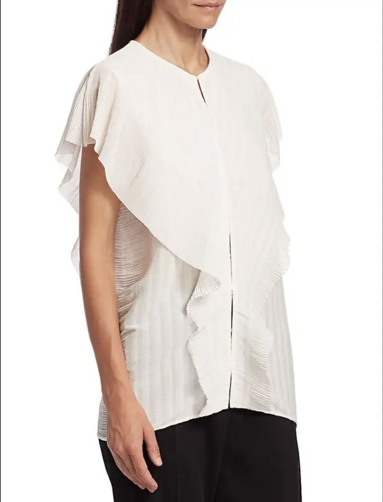 The Row The row Wiola Layered Plissé-Chiffon Blouse size XS/S Size S / US 4 / IT 40 - 4 Thumbnail