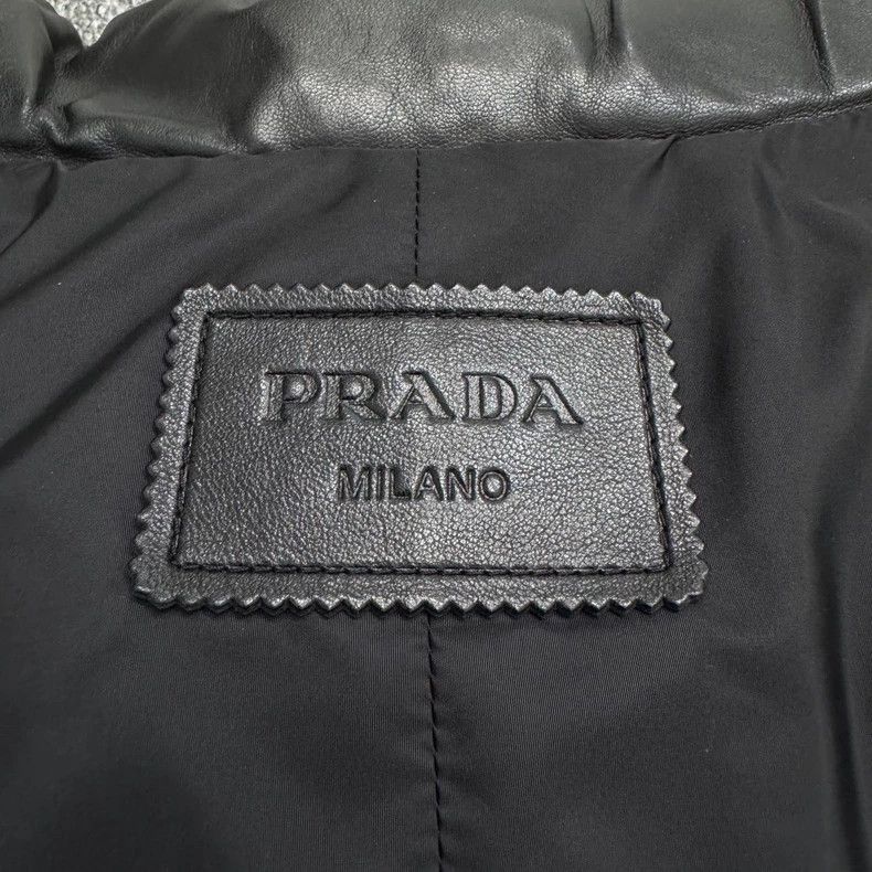 Prada Prada Metal triangle label sheepskin down jacket vest Size US L / EU 52-54 / 3 - 3 Thumbnail