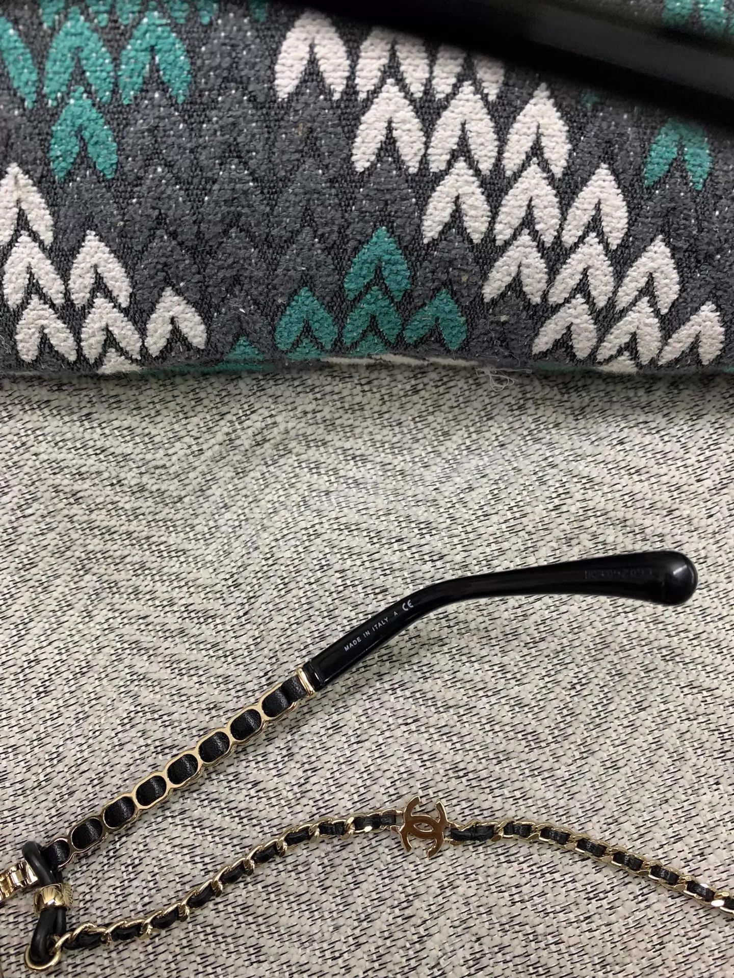 Chanel Chanel Leather Chain Full Logo Sunglasses New Size ONE SIZE - 7 Thumbnail