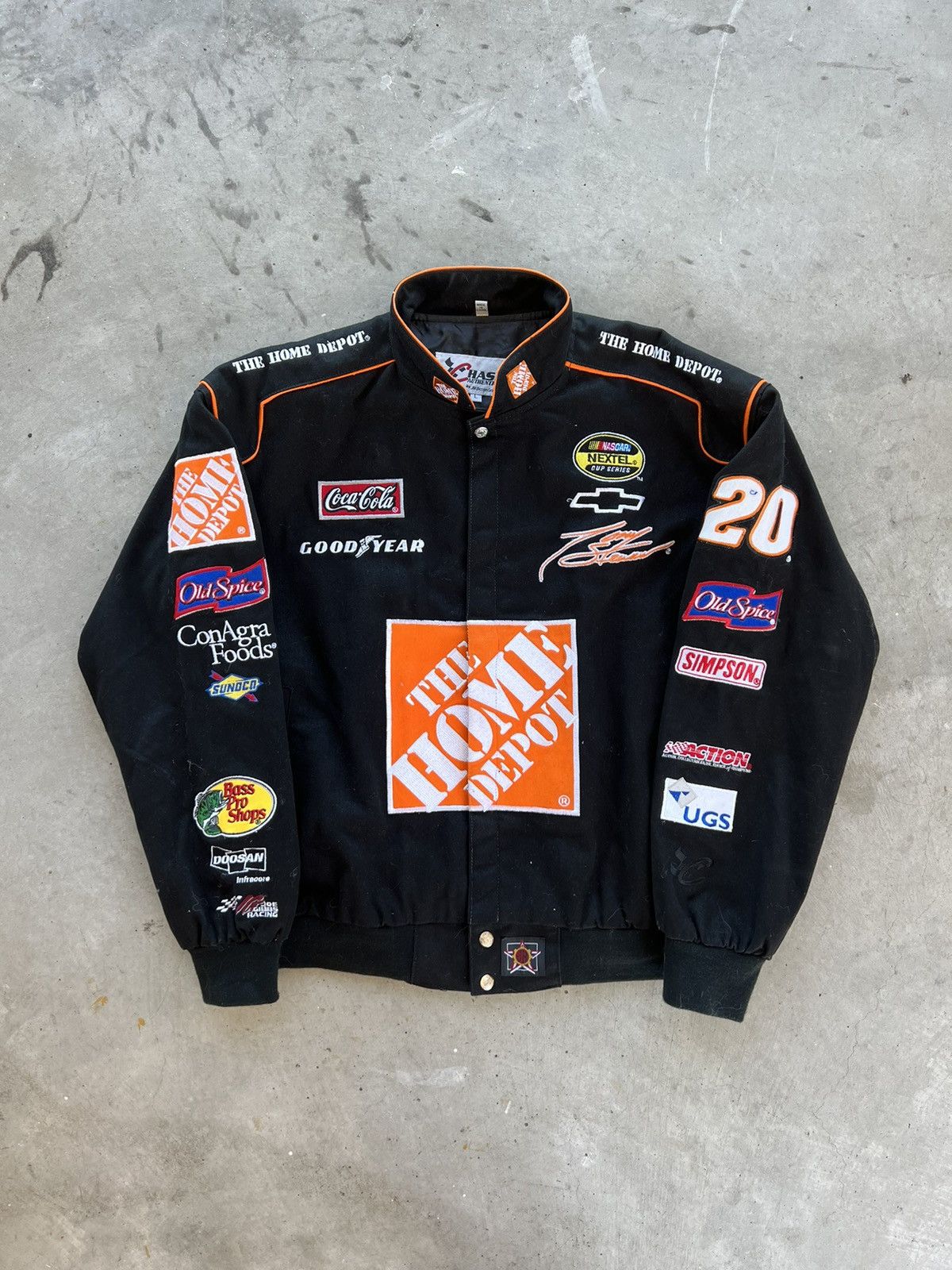 Vintage Vintage 90’s NASCAR Tony Stewart Home Depot Racing Jacket | Grailed