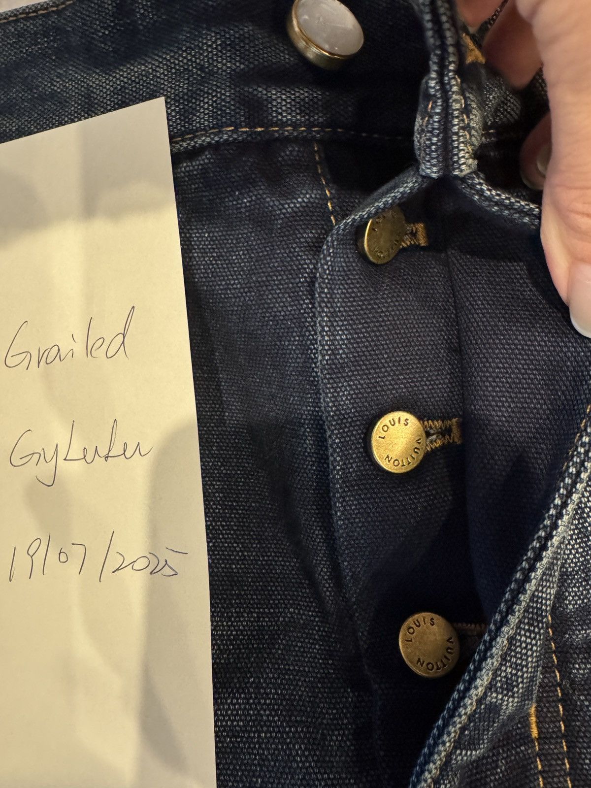 Louis Vuitton Denim Workwear Shorts Size US 33 - 6 Thumbnail