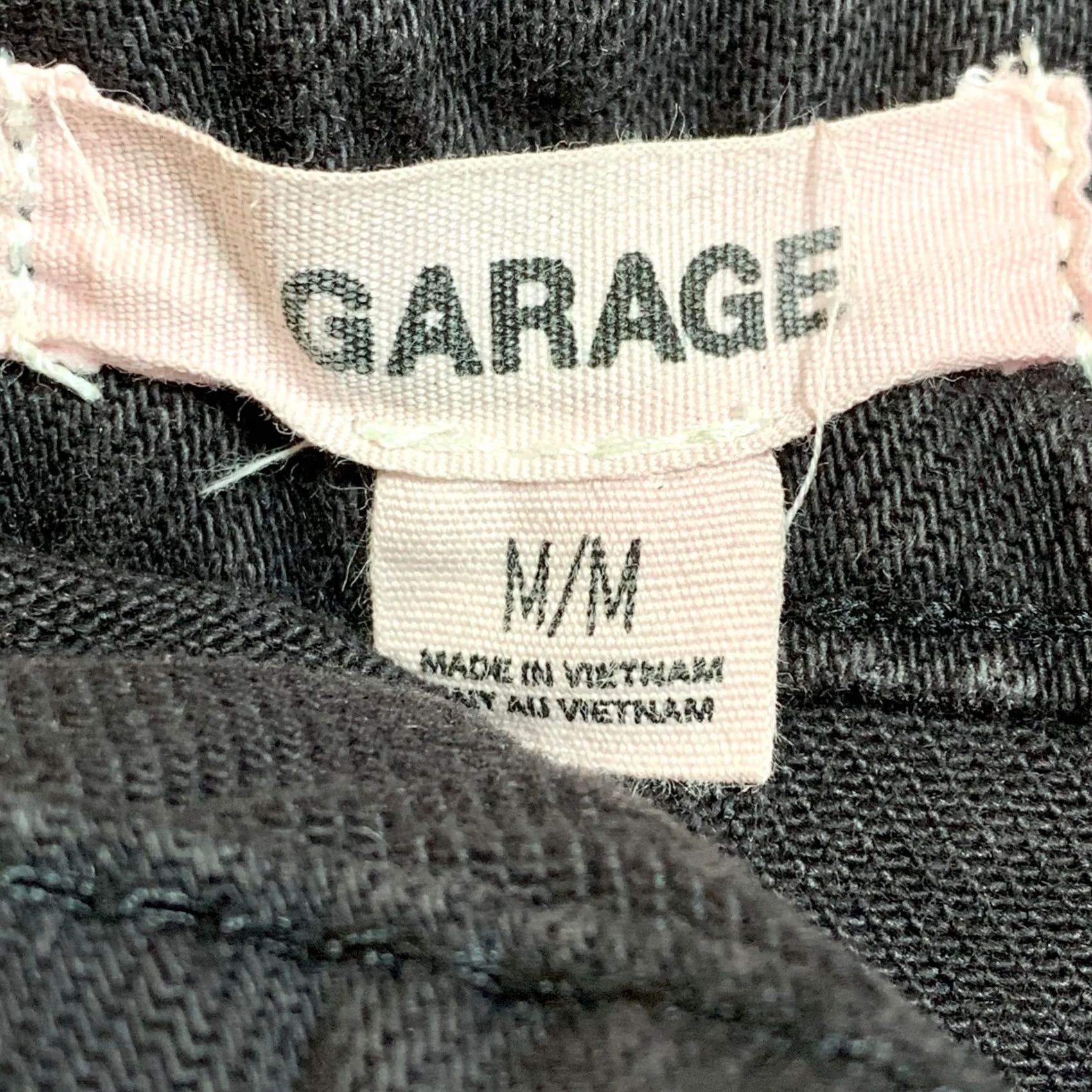 Garage Garage Womens Size M Mini Skirt Denim Jean Front Buttons Pockets Black Size 32" / US 10 / IT 46 - 4 Thumbnail