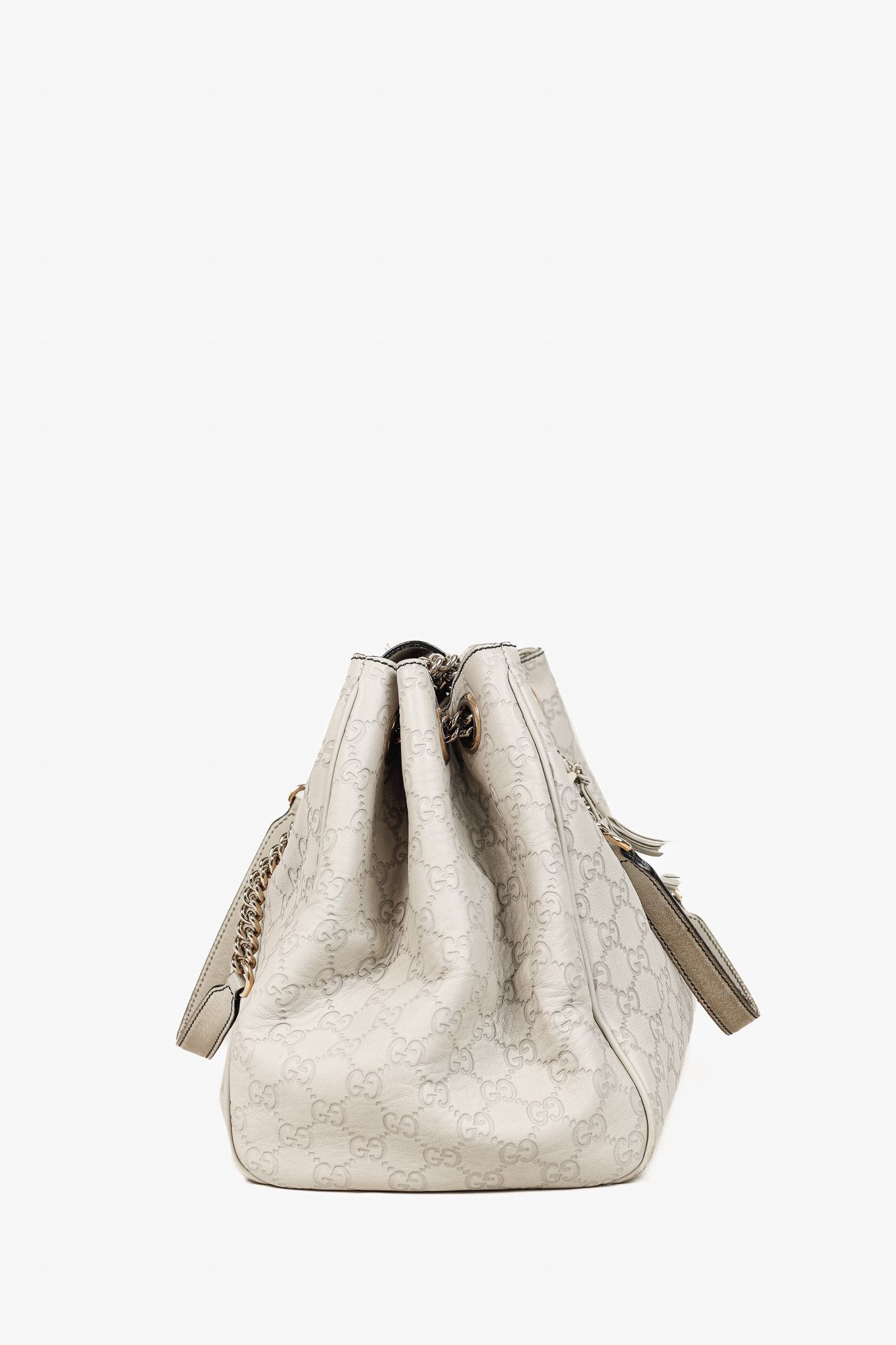 Gucci Gucci Medium Emily Off-White Guccissima Leather Shoulder Bag Size ONE SIZE - 3 Thumbnail