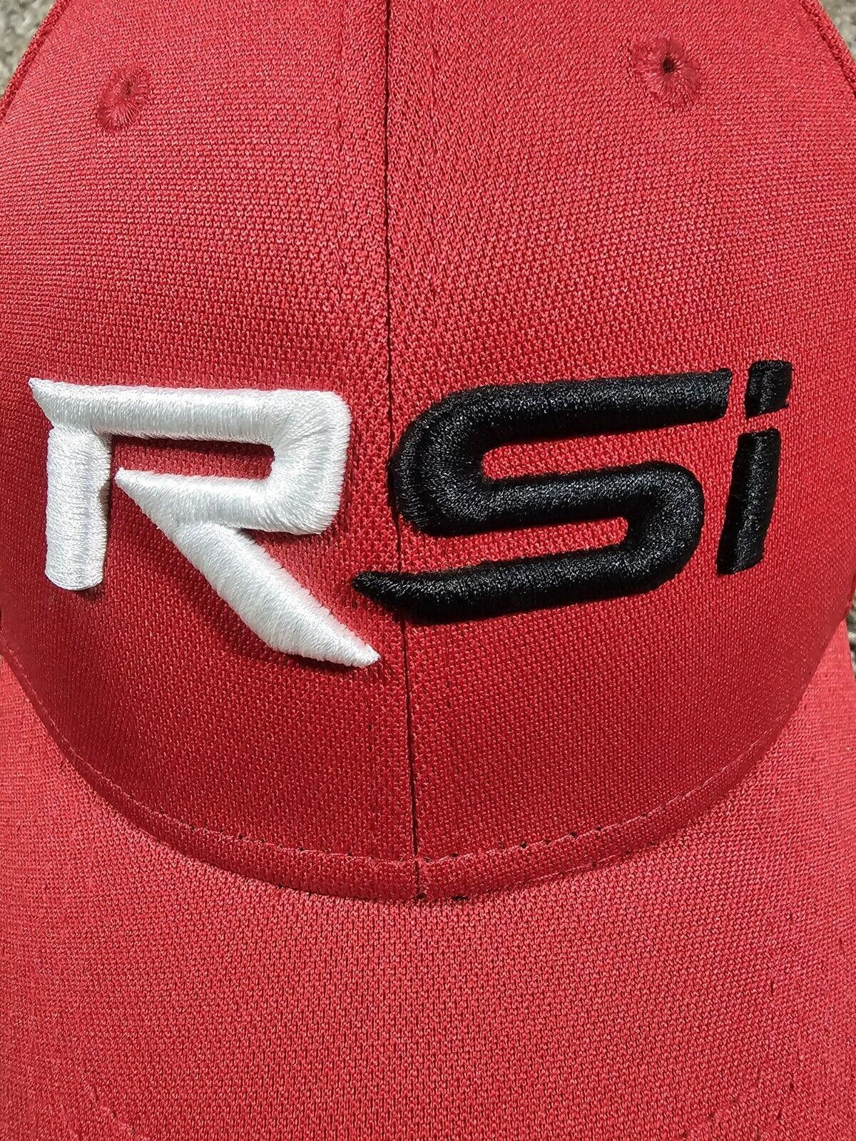 TaylorMade Taylormade RSI Cap Mens Red Black Logo Golf Hat Adjustable Size ONE SIZE - 3 Thumbnail