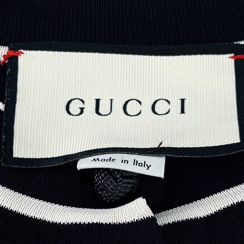 Gucci Gucci Black double G embroidered striped knitted cardigan j Size US XS / EU 42 / 0 - 6 Thumbnail
