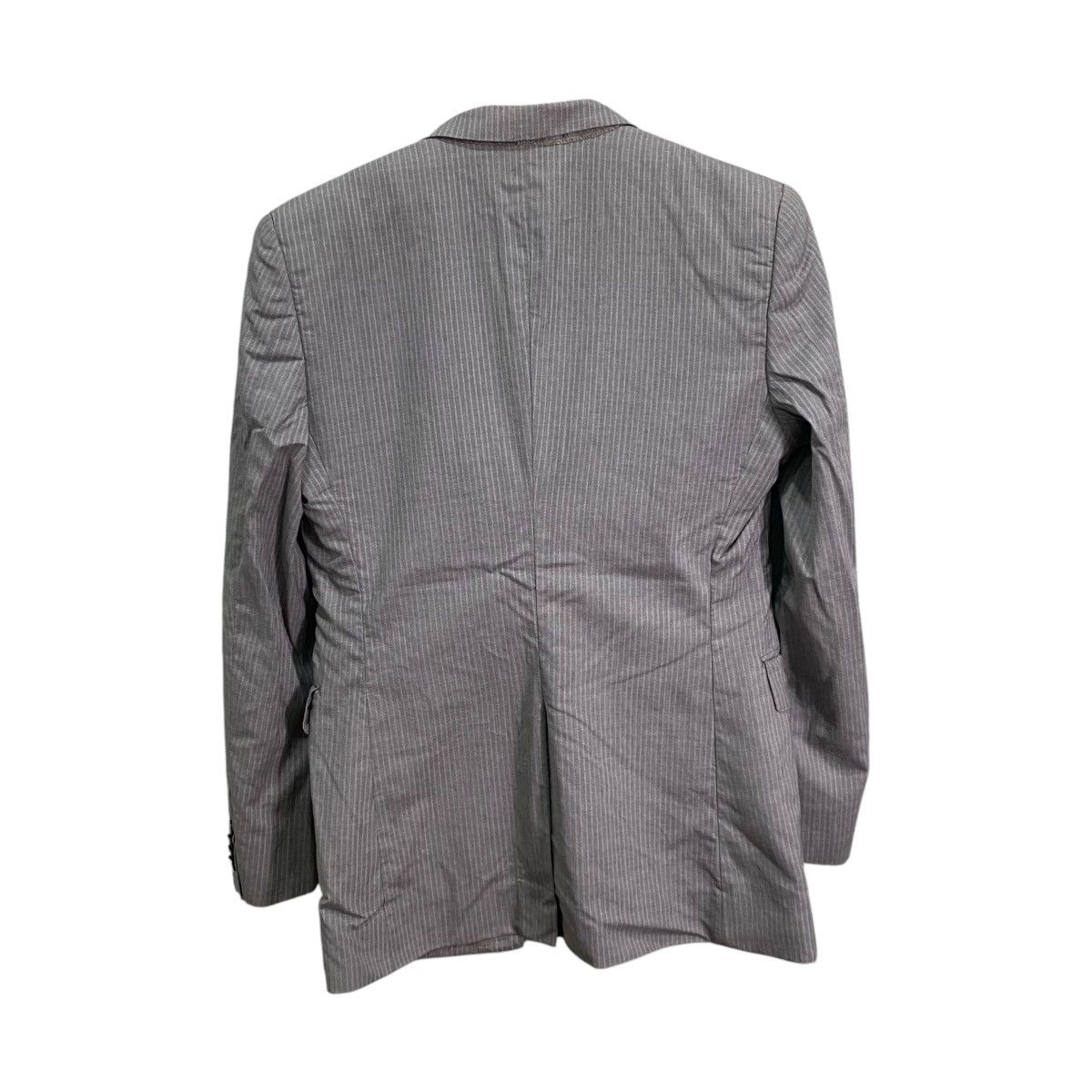 Loro Piana Loro Piana Fabric Pinstripe Wool Silk Blazer Jacket - Grey Size US S / EU 44-46 / 1 - 2 Thumbnail