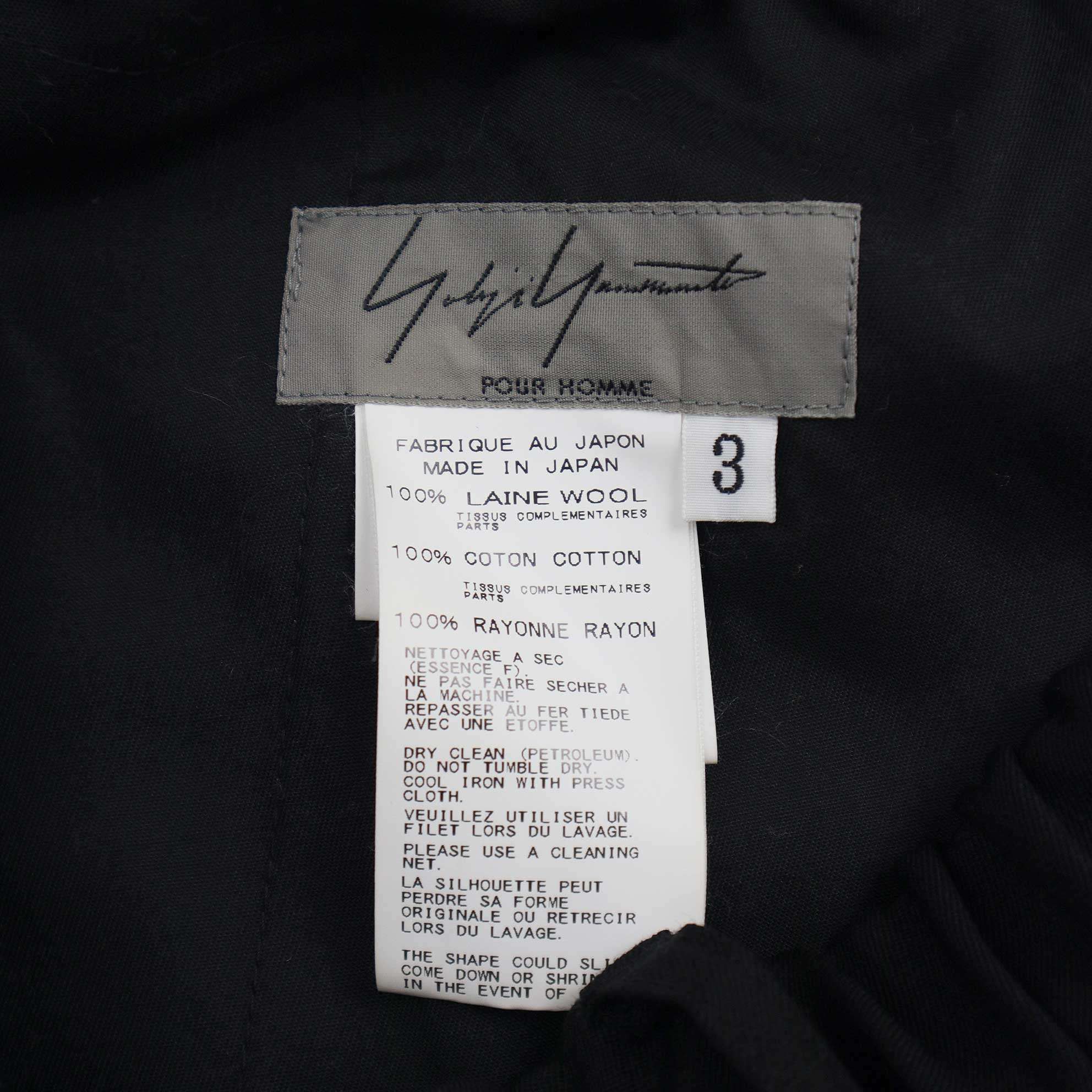 Yohji Yamamoto Yohji Yamamoto Pour Homme15AWTriple Layered Wide Wrap Pants Size US 32 / EU 48 - 3 Thumbnail