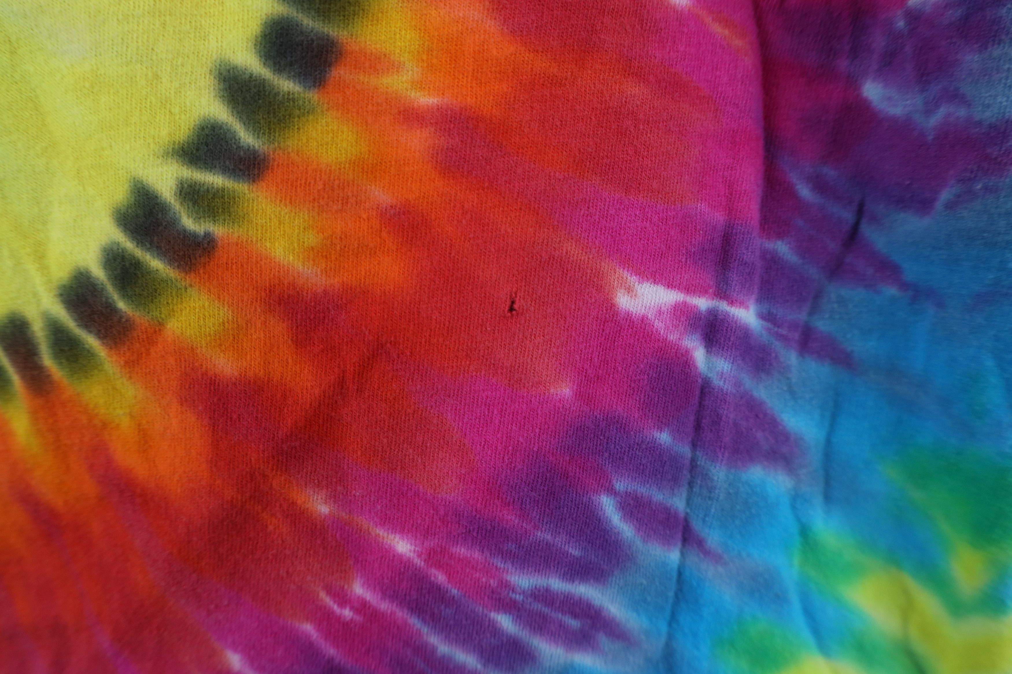 Vintage Vintage 90s Streetwear Rainbow Tie Dye Smiley Face T-Shirt Size M / US 6-8 / IT 42-44 - 6 Thumbnail