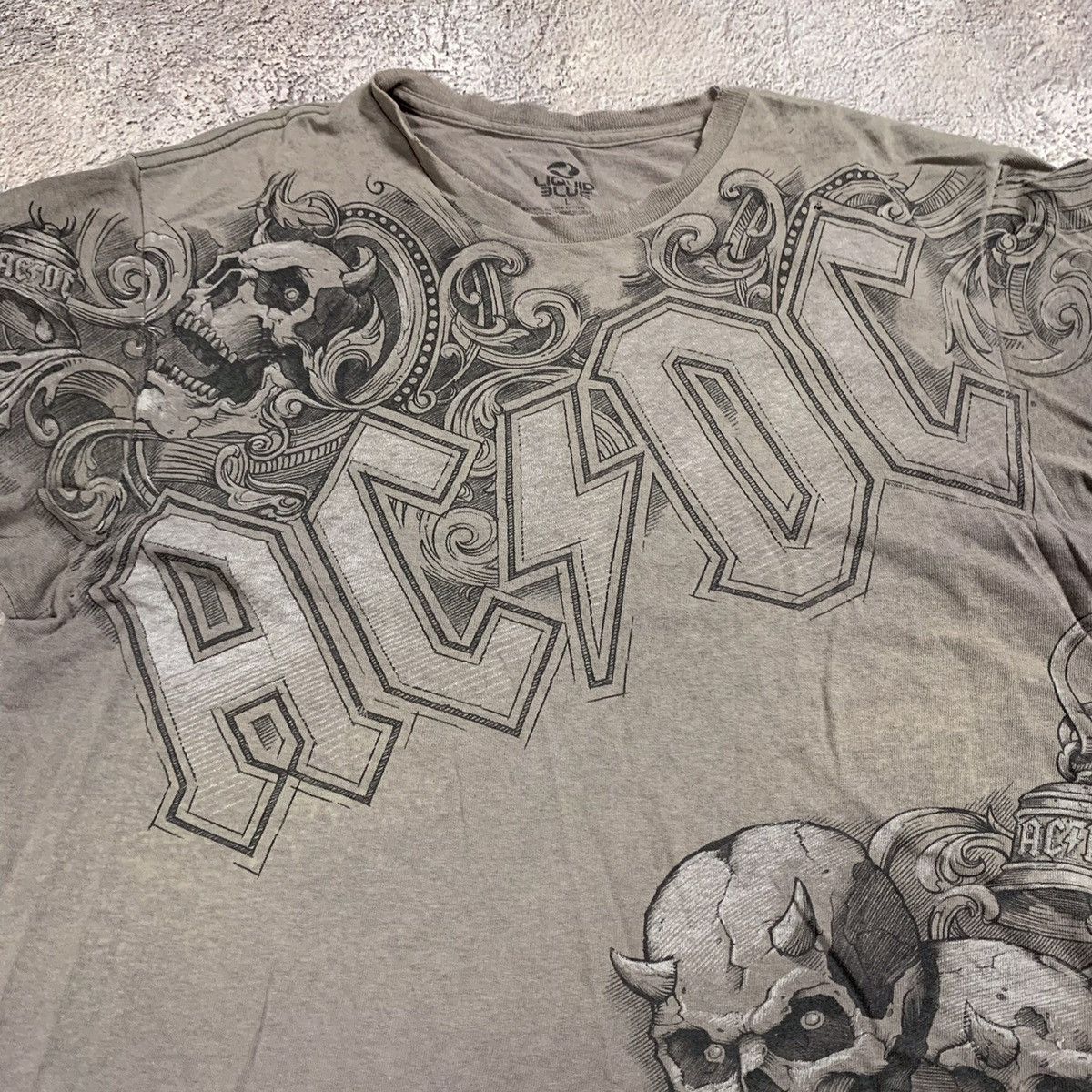 Vintage Vintage 90s Graphic Tee Horror Skull All Over Print Grunge L Size US L / EU 52-54 / 3 - 2 Thumbnail