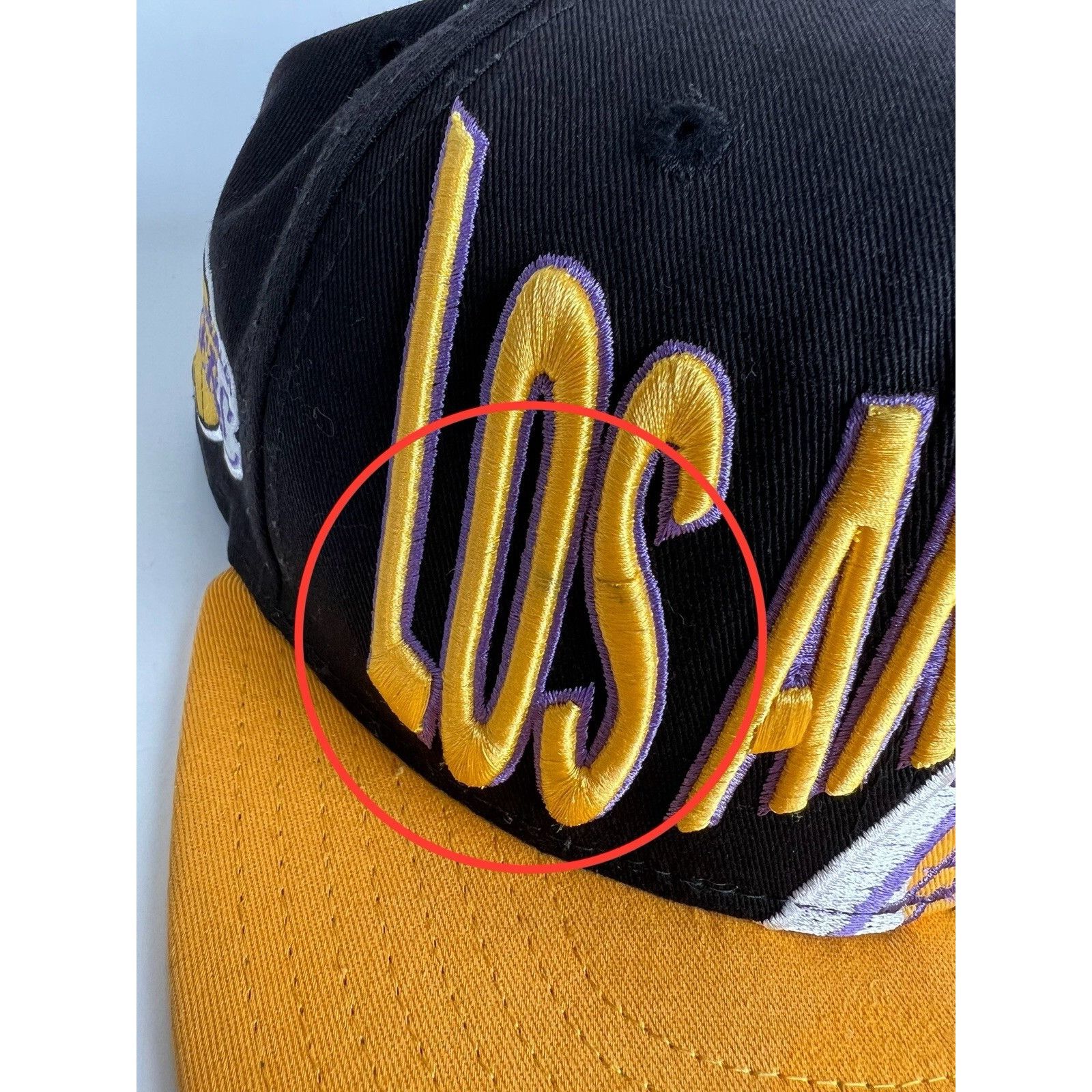 New Era Vintage Los Angeles Lakers New Era Snapback Hat Cap Black Sp Size ONE SIZE - 3 Thumbnail