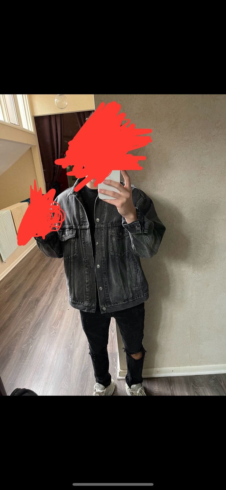 Balenciaga Black Balenciaga Denim with Red Logo Size US M / EU 48-50 / 2 - 7 Thumbnail