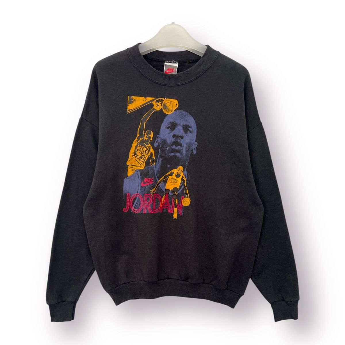 Jordan Brand 🔥 Vintage 90's Nike Grey tag Micheal Jordan Sweatshirt Size US S / EU 44-46 / 1 - 1 Thumbnail