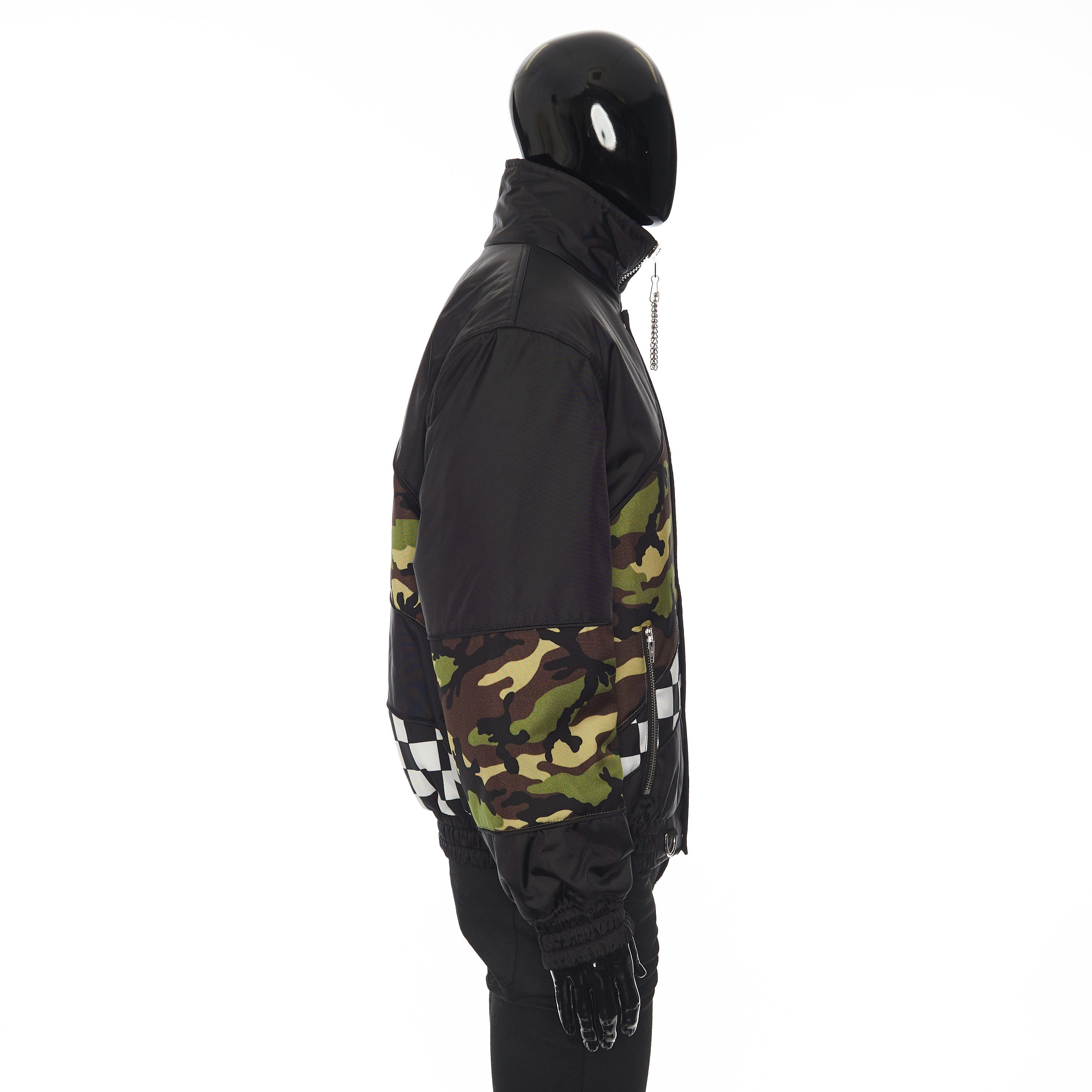 Celine Patchwork Shell Bomber Jacket In Black Technical Fabric Size US M / EU 48-50 / 2 - 7 Thumbnail