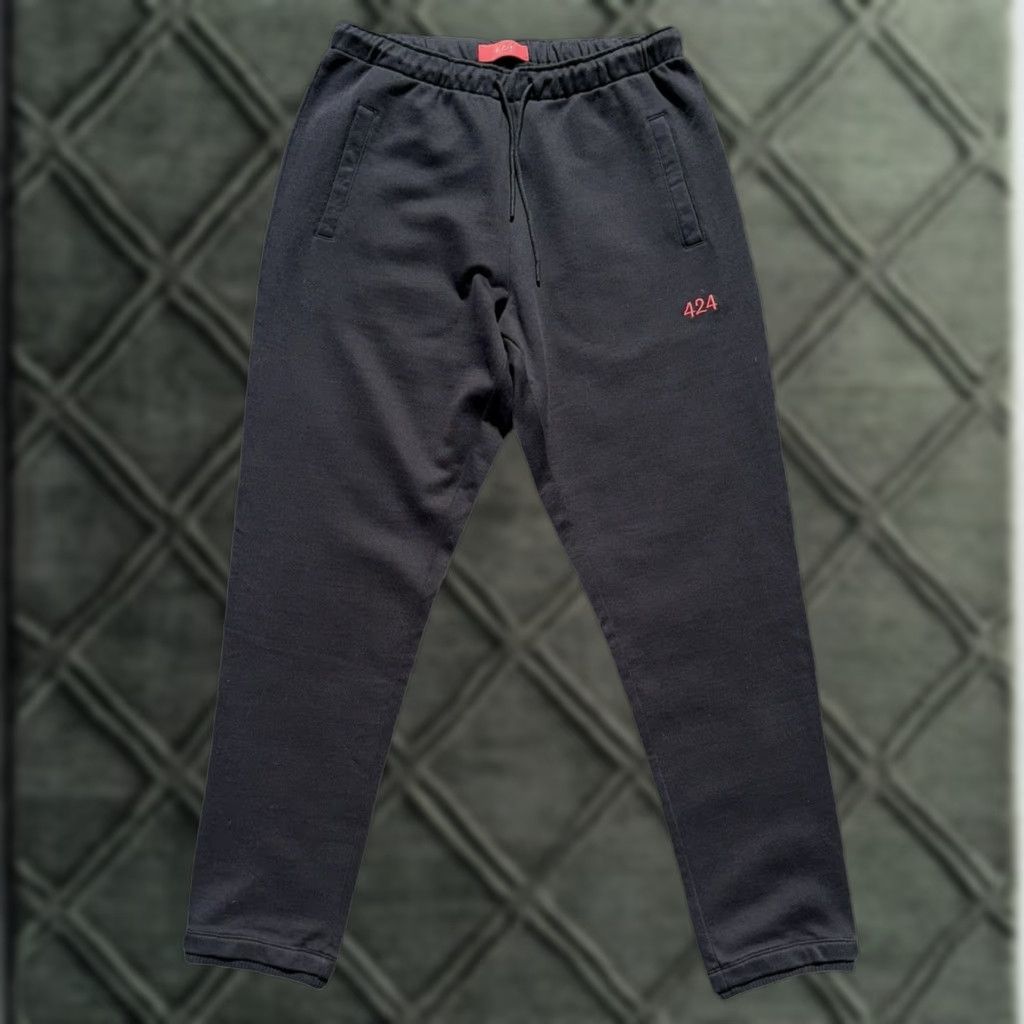 Logo 7 424 Sweatpants Black Logo NWT Large Mens Regular Size L Pants Activewear Size US 33 - 1 Thumbnail