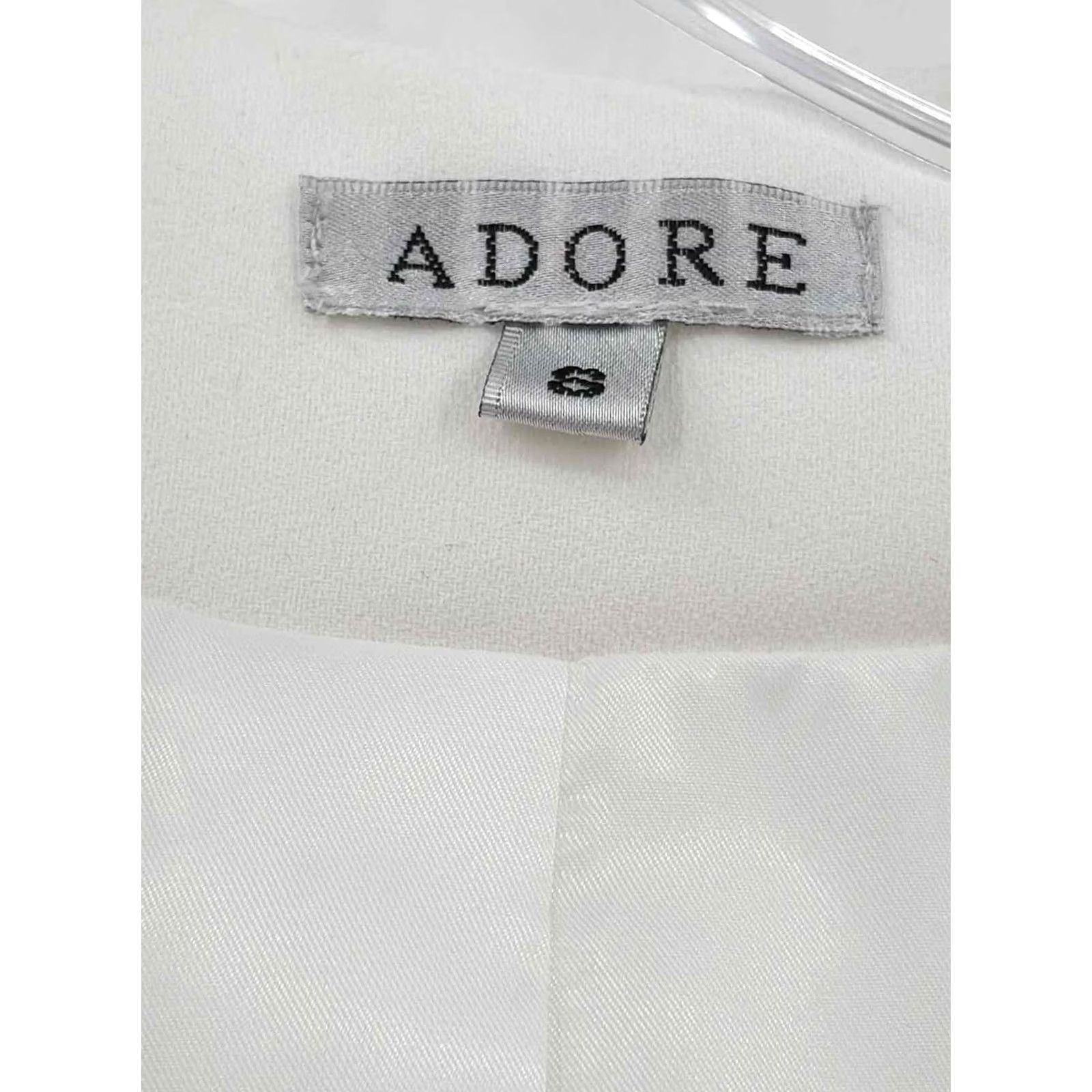 Vintage Adore White Size Small Duster Vest Size S / US 4 / IT 40 - 3 Thumbnail