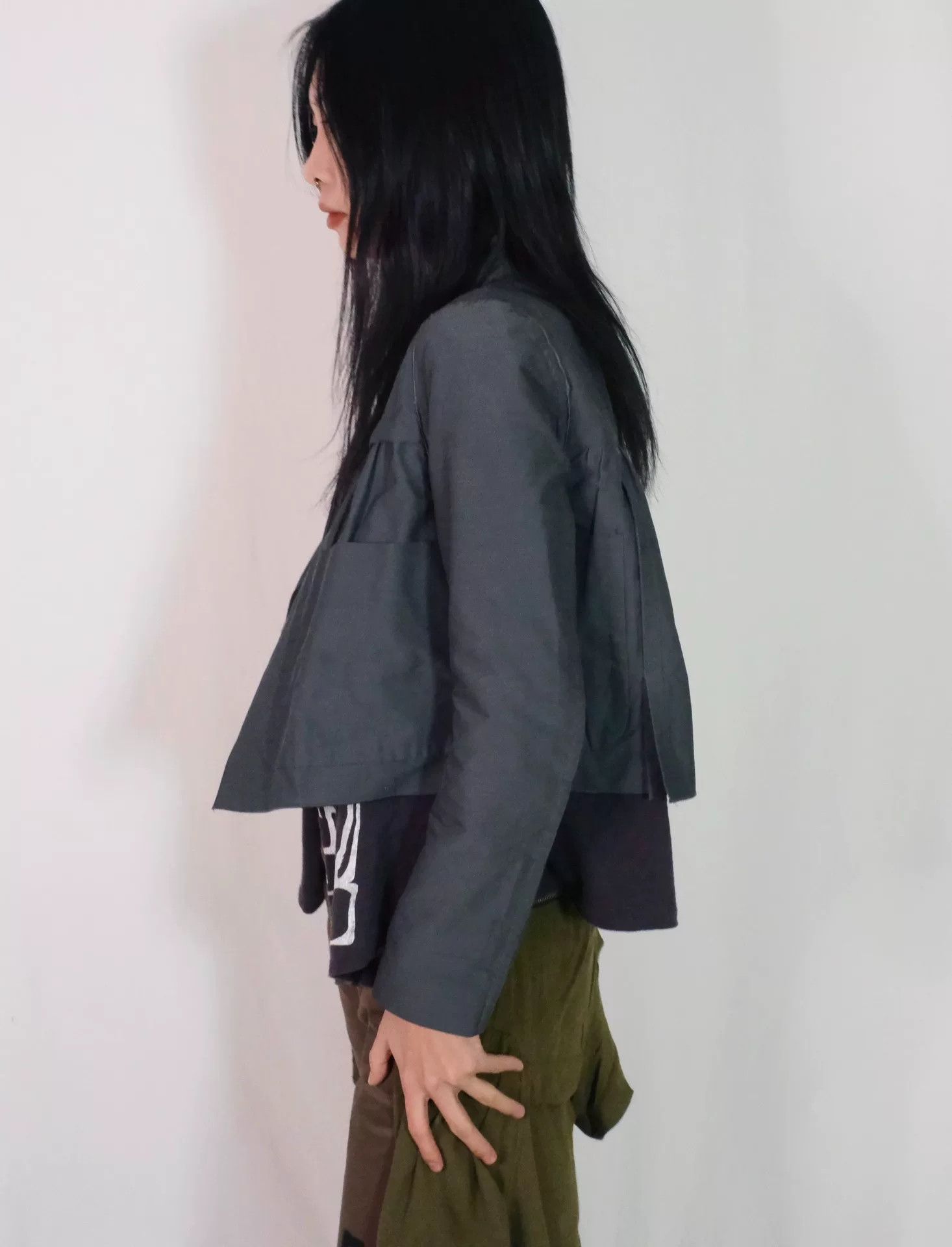 Undercover UNDERCOVER Gray Rocker Style Jacket Size S / US 4 / IT 40 - 1 Thumbnail