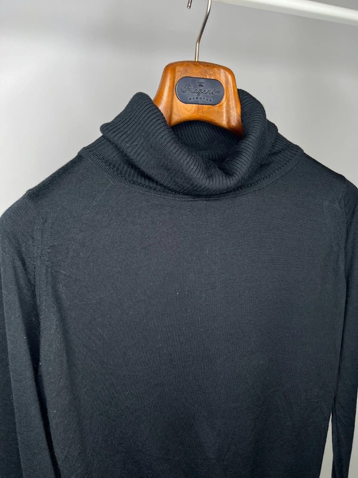 John Smedley John Smedley Men's Casual Wool Turtleneck Sweater Pullover Size US S / EU 44-46 / 1 - 6 Thumbnail