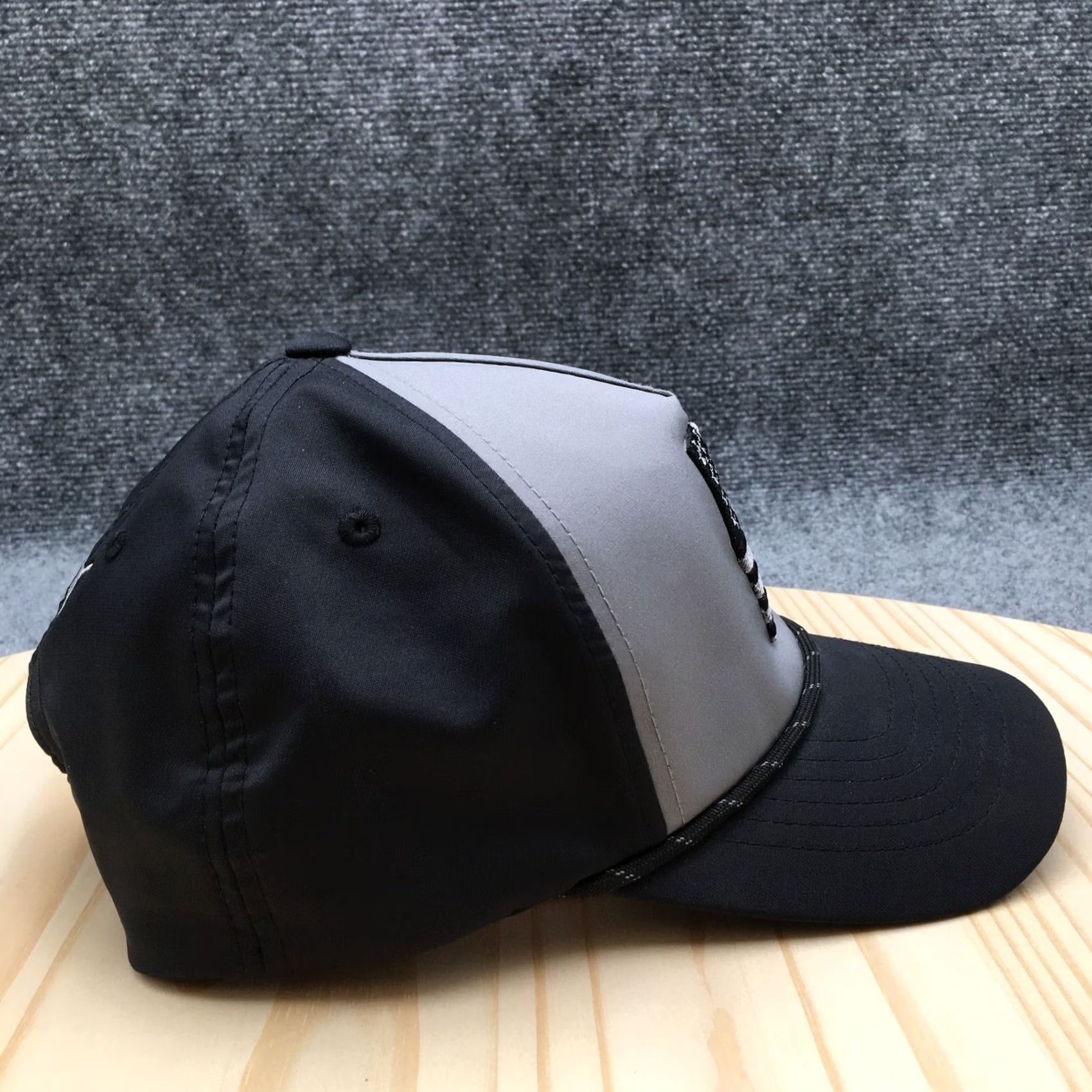Puma PUMA Pars & Stripes Rope Hat Mens Black Gray One Size Adjustable Size ONE SIZE - 5 Thumbnail