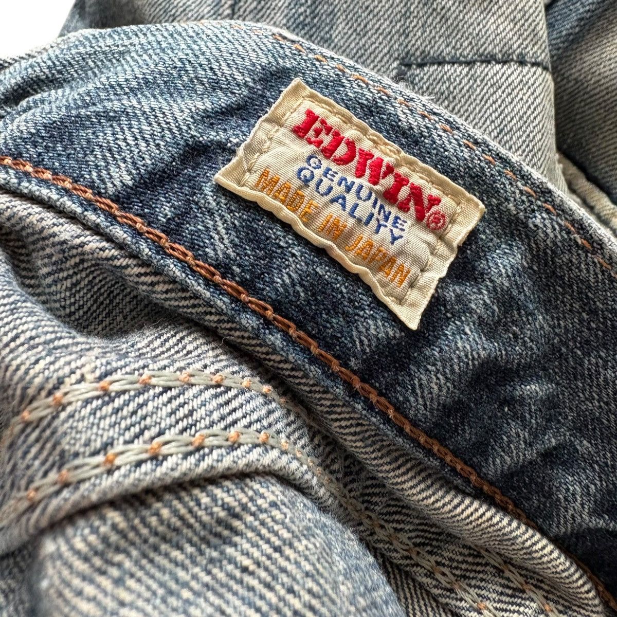 Japanese Brand Vintage 90-00s EDWIN JAPAN MADE SEMI FLARED Size US 30 / EU 46 - 3 Thumbnail