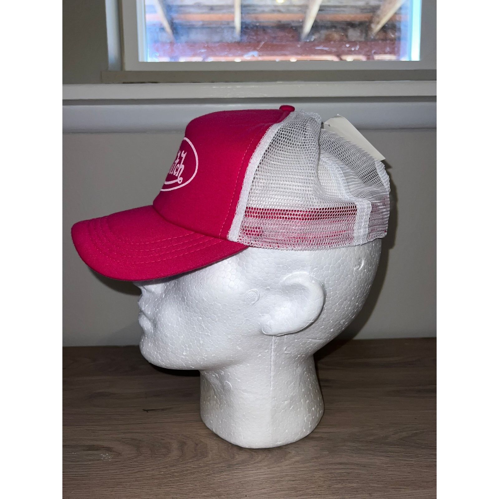 Vintage Y2K Von B*tch Pink White Trucker Hat Headwear Designer 2000s Size ONE SIZE - 3 Thumbnail