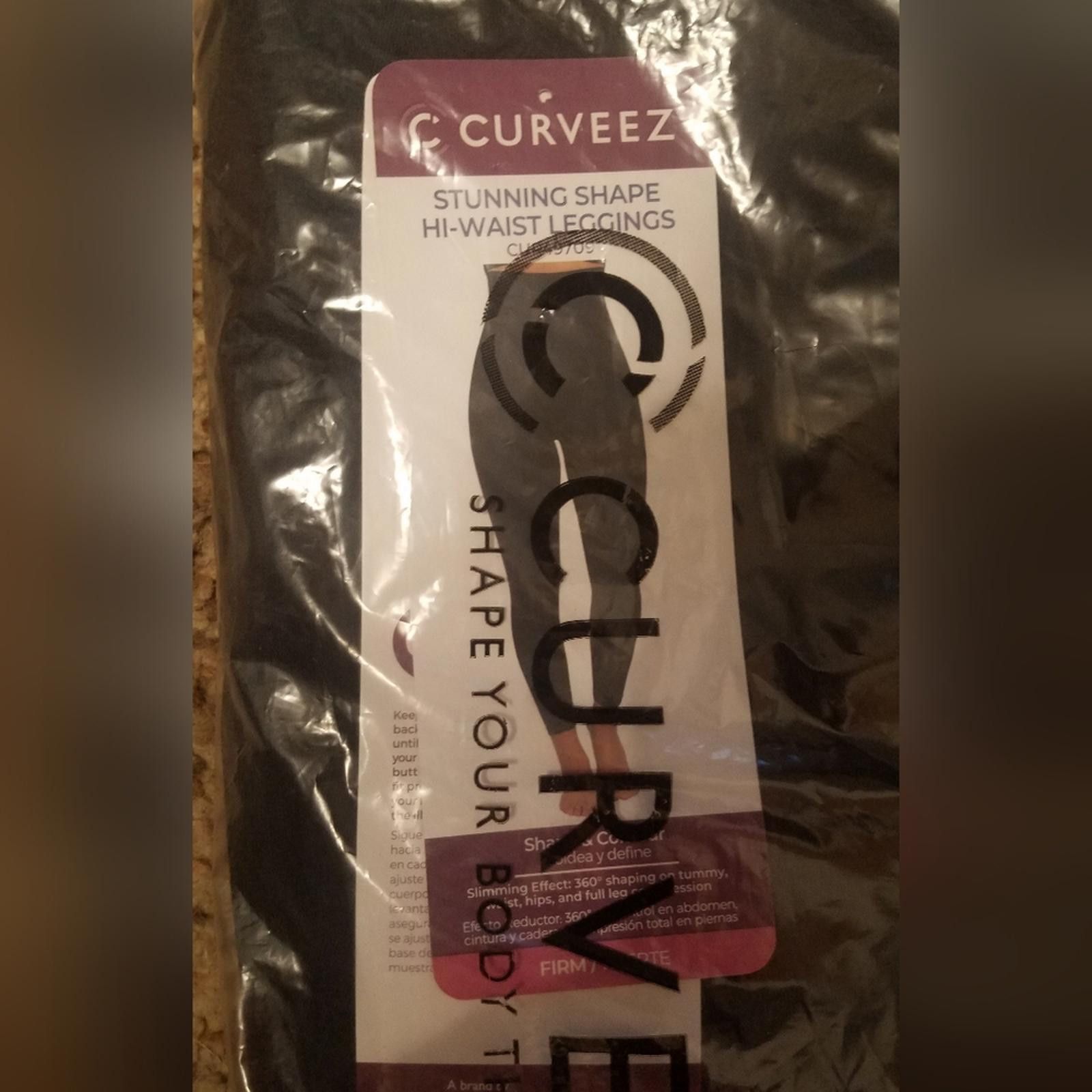 Other NWT CurvEEZ Black High-Waist Leggings Size Large Size ONE SIZE - 2 Thumbnail