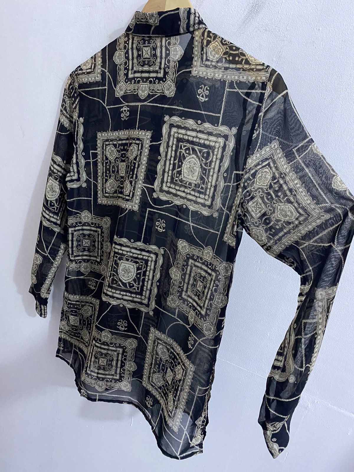 Burberry Burberrys Sheer See Through 80s Shirts Size US S / EU 44-46 / 1 - 6 Thumbnail