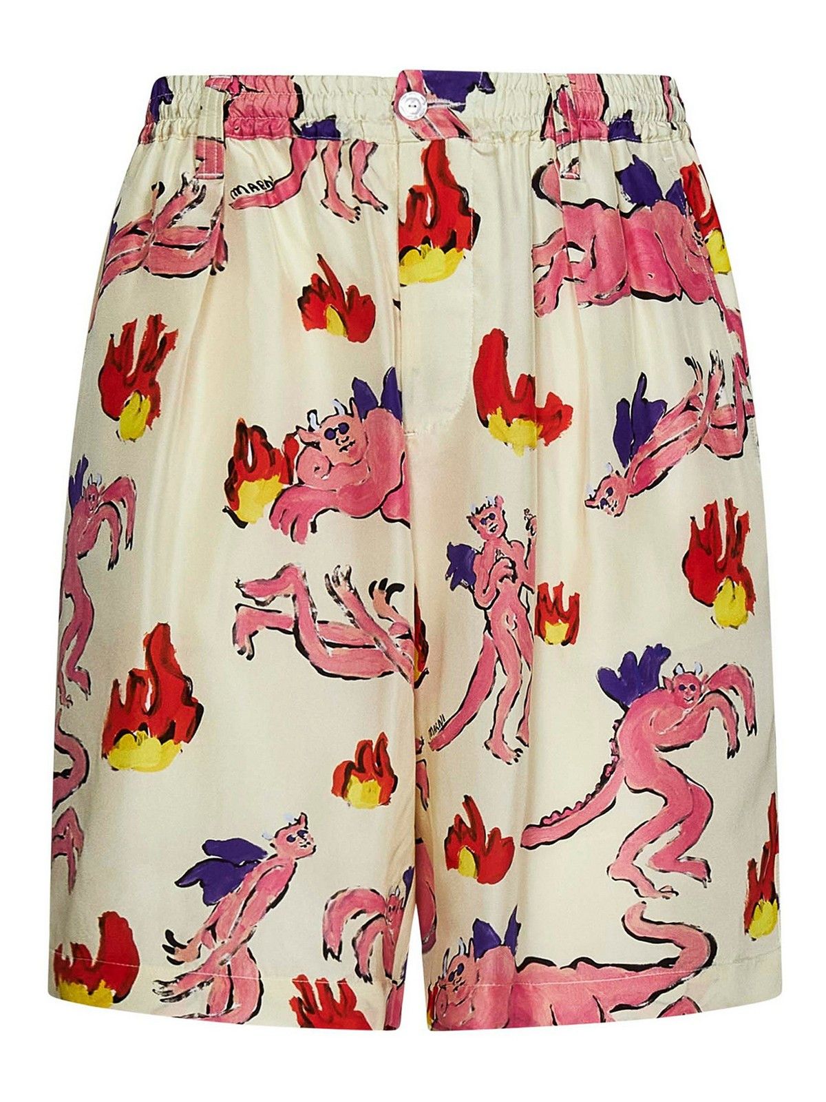 Marni o1y0225 Silk Short in Multicolor Size US 30 / EU 46 - 1 Thumbnail
