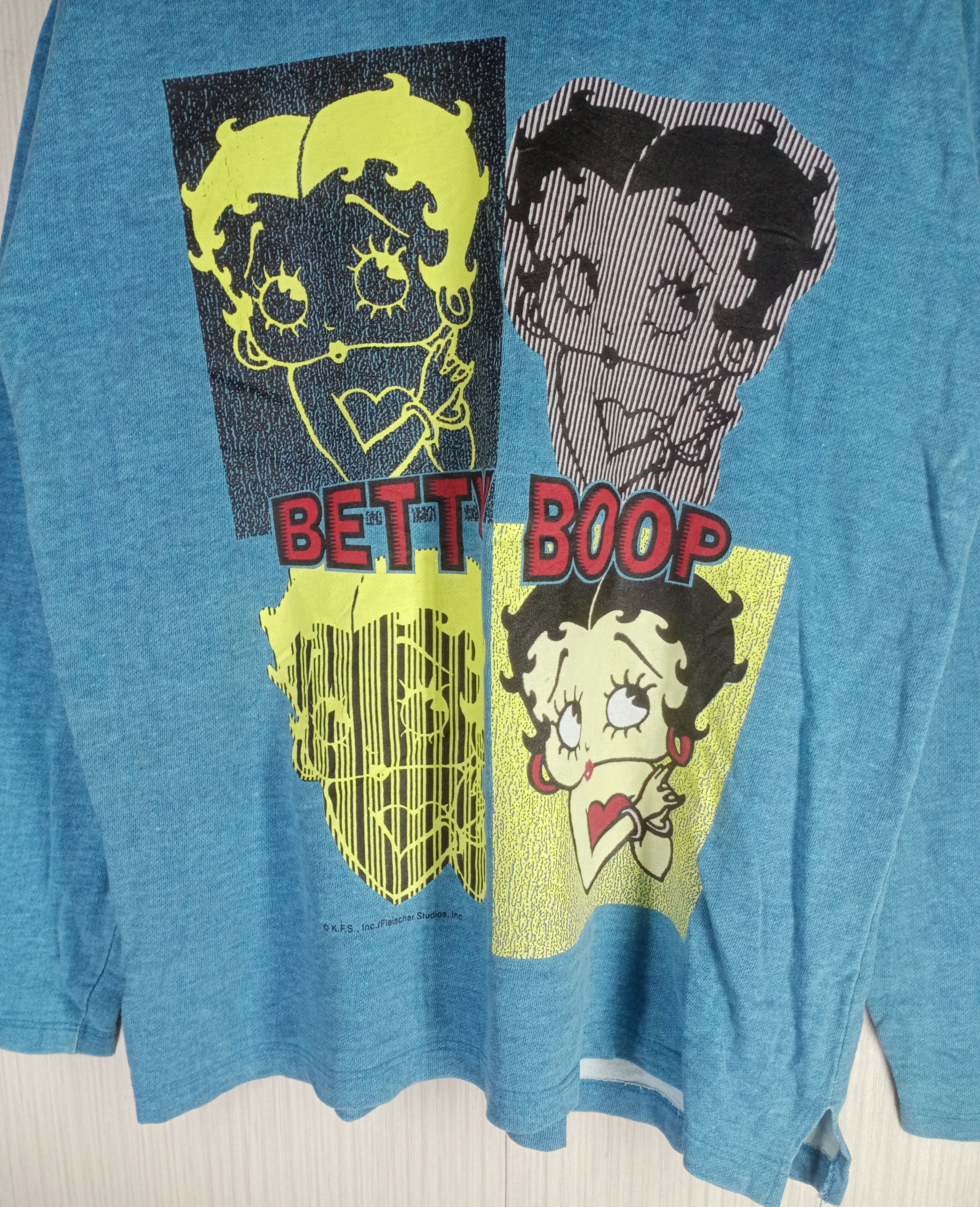 Cartoon Network Rare Vintage 80s Betty Boop Full Over Sweatshirt Size US L / EU 52-54 / 3 - 2 Thumbnail