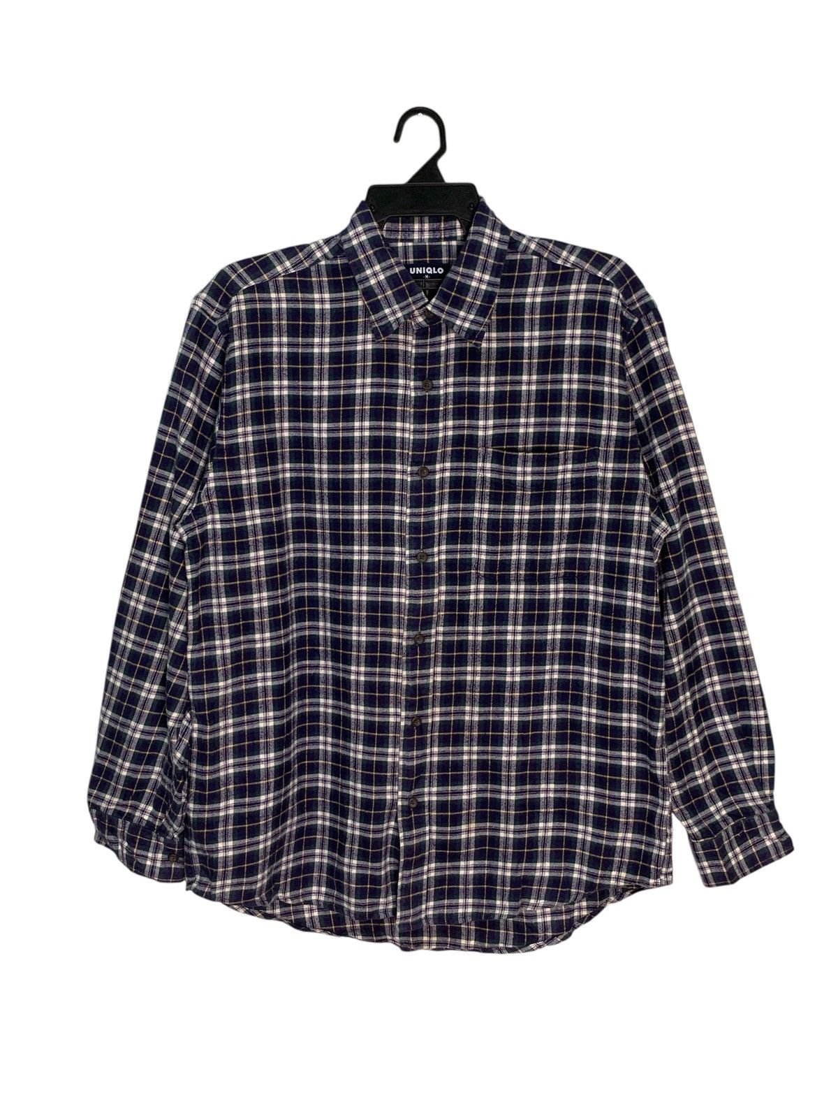 Uniqlo Rare Design Uniqlo Single Pocket Button Ups Shirt Size US M / EU 48-50 / 2 - 1 Thumbnail