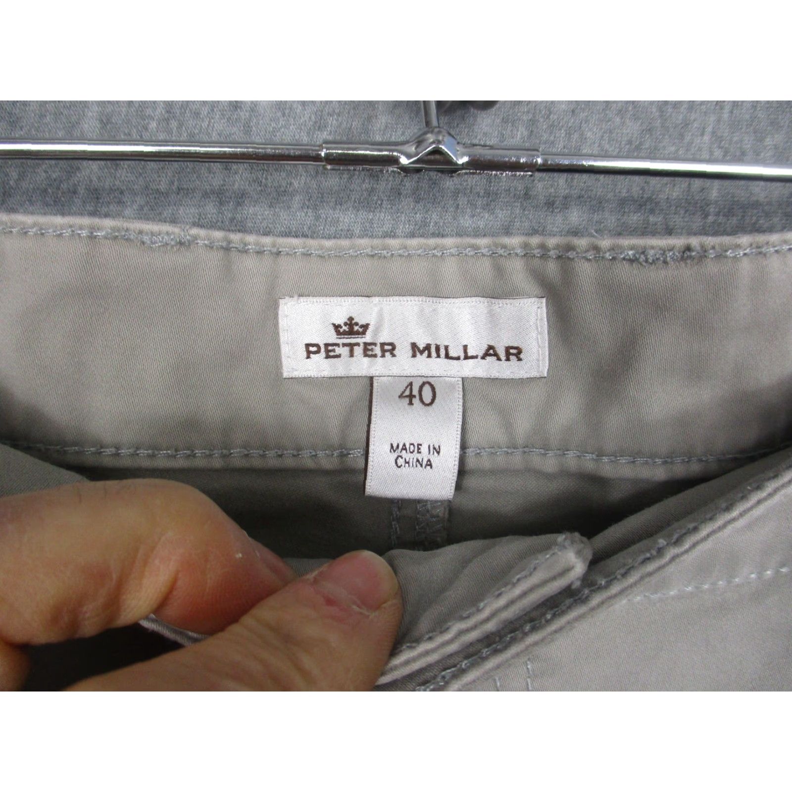 Peter Millar Peter Millar Pants Mens 40x28 Gray Chino Twill 5 Pocket Golf Casual Denim Size US 40 / EU 56 - 4 Thumbnail