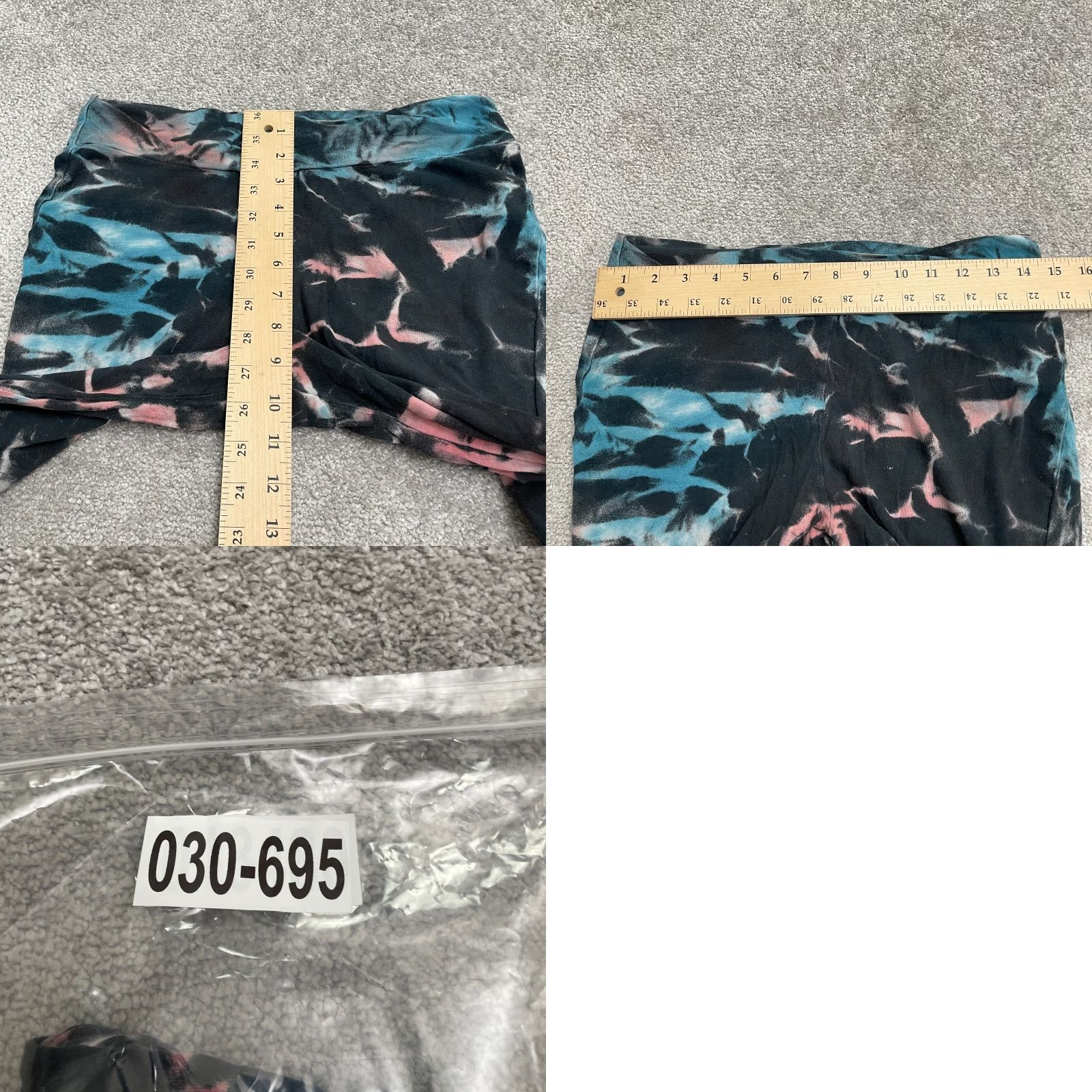 Fashion Nova Fashion Nova Leggings Womens M Multi Tie Dye Ankle Casual Breathable Stretch Cotton Spandex 30x26 Size 32" / US 10 / IT 46 - 8 Thumbnail