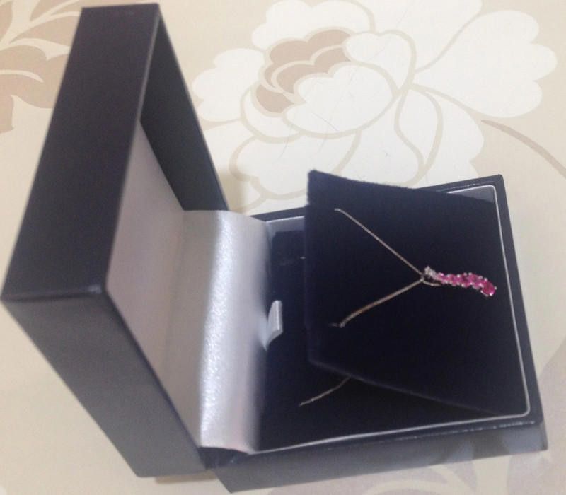 Designer 9CT White Gold Pink Diamond Necklace // Size ONE SIZE - 7 Thumbnail