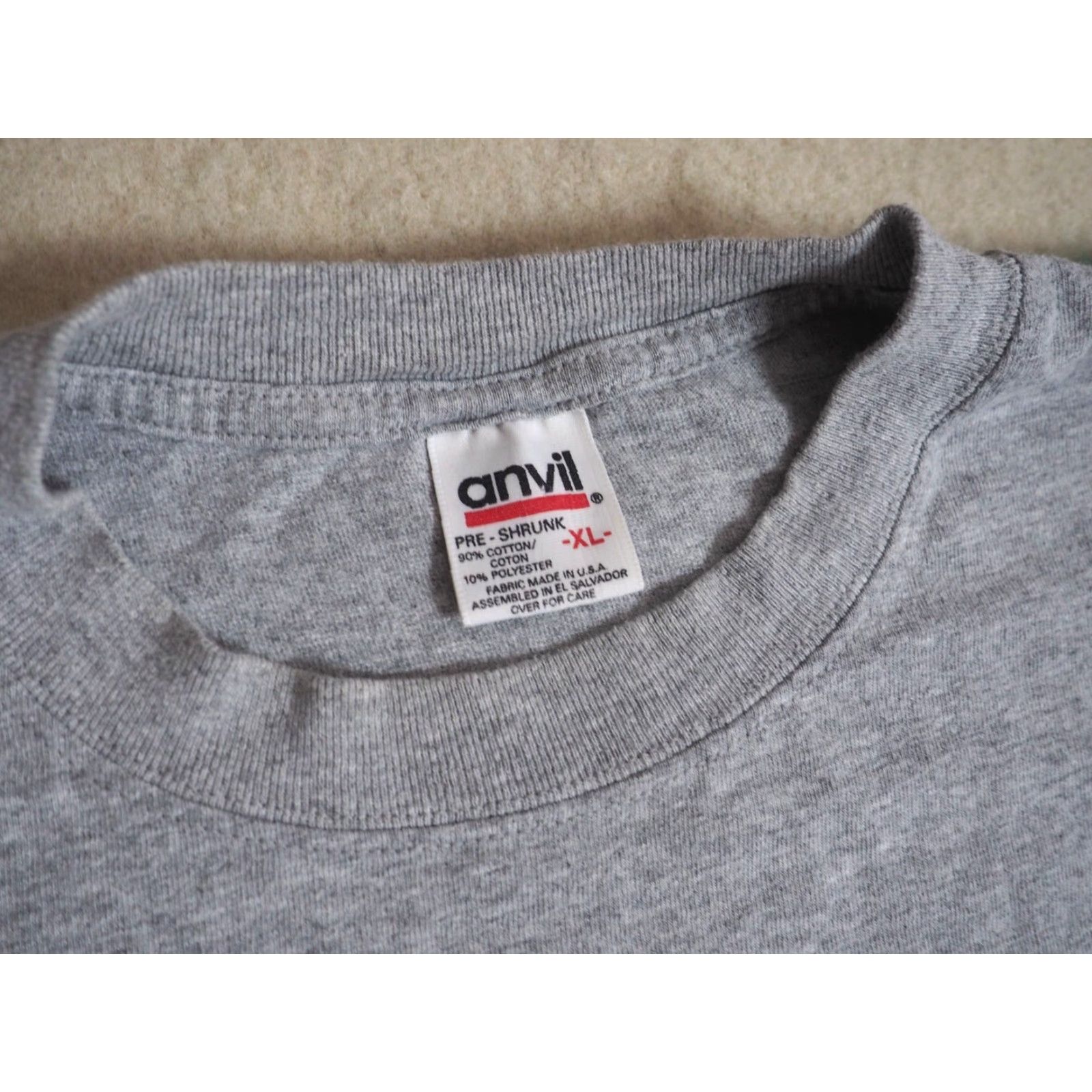 Anvil VTG 90s Y2k Anvil Harvard University Cambridge Gray College Ivy Tee T-Shirt XL Shirt Mens XS? Size US XL / EU 56 / 4 - 4 Thumbnail