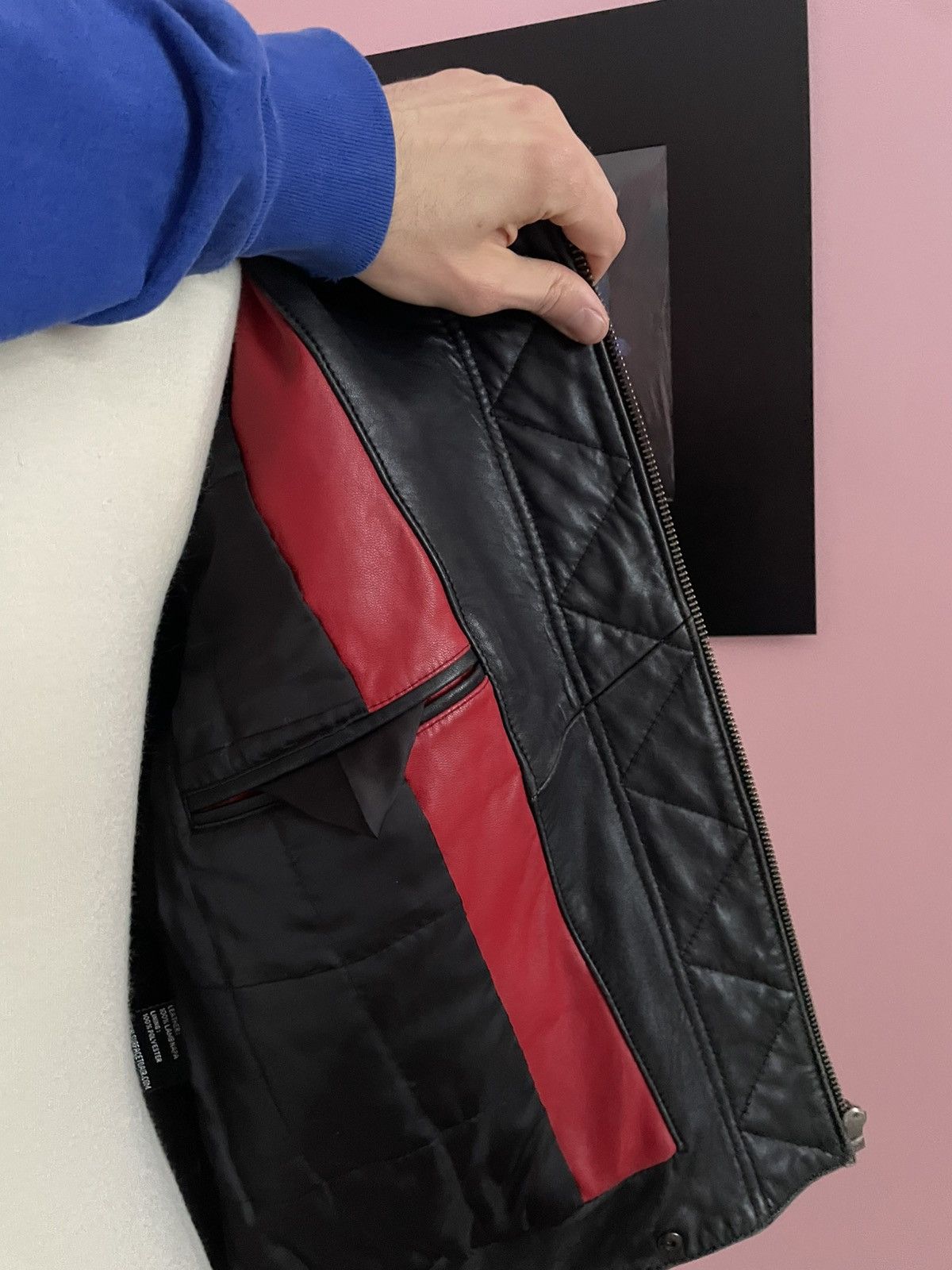 Kid Cudi × Surface To Air 2011 Surface to Air x Kid Cudi Mr. Rager Fire Leather Jacket Size US L / EU 52-54 / 3 - 10 Thumbnail