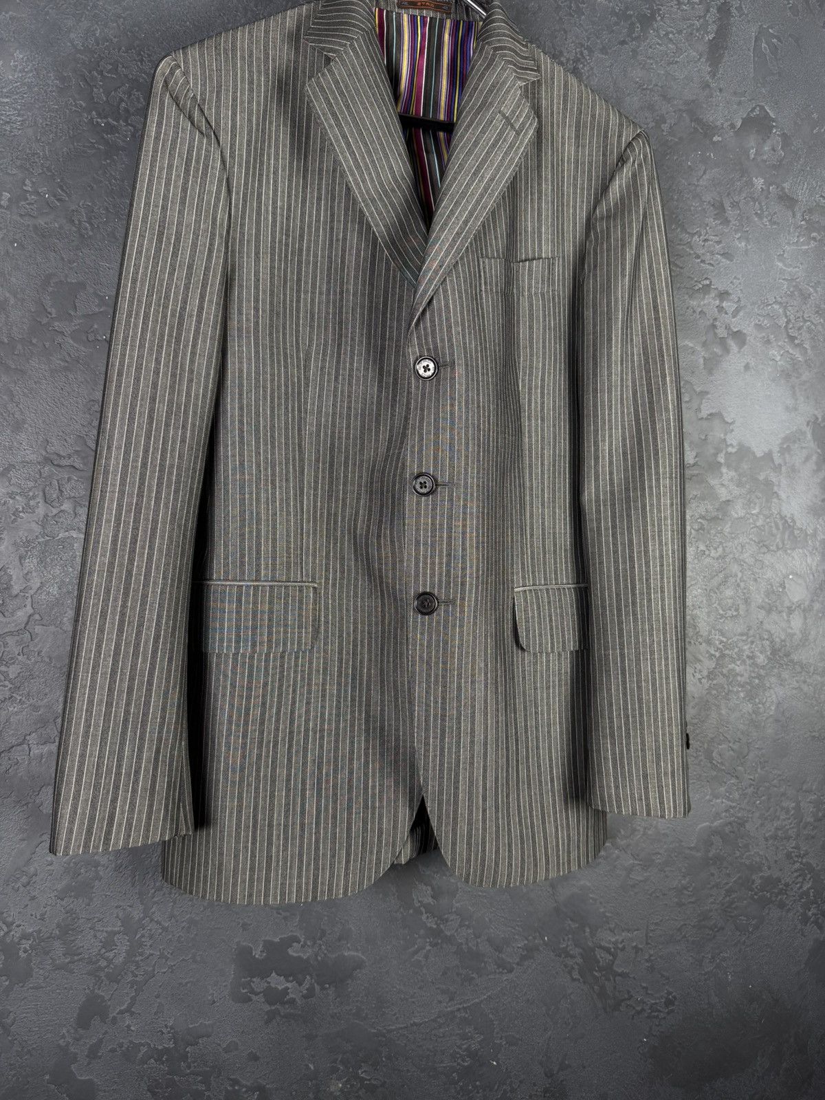 Etro Etro Milano Suit Stripes Wool Lana Size 48 Size 48R - 5 Thumbnail