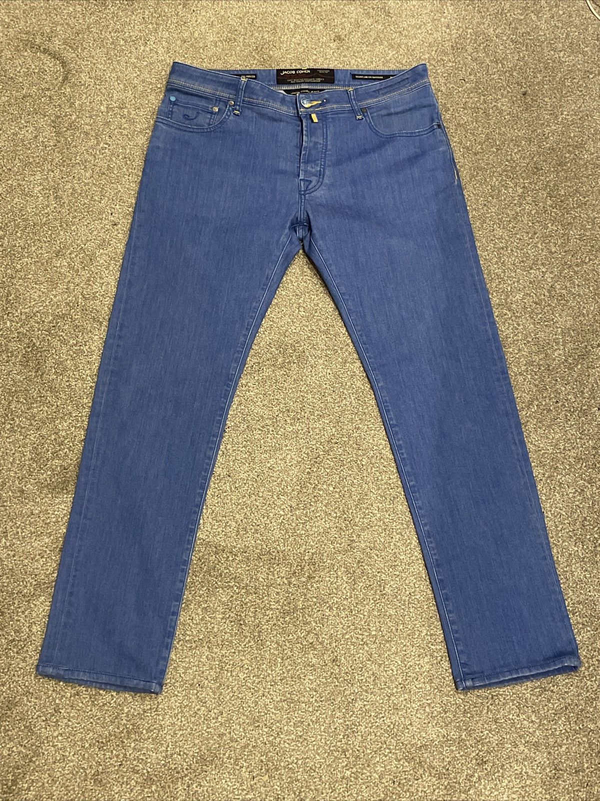 image of Jacob Cohen Mens Blue Jeans (Size 36)