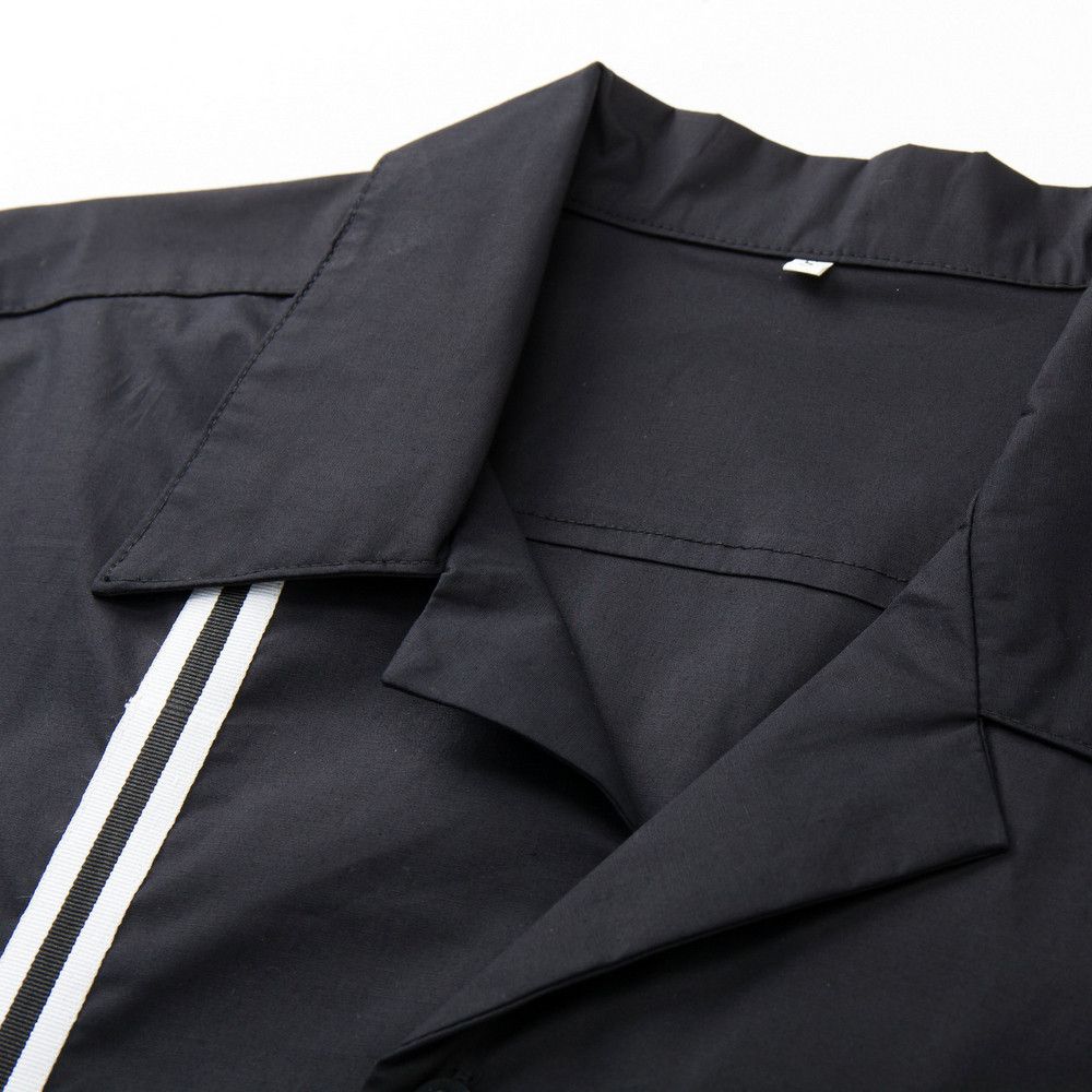 Other Men Shirt With Pocket Black Cotton Short Sleeve Workshirts Size US L / EU 52-54 / 3 - 6 Thumbnail