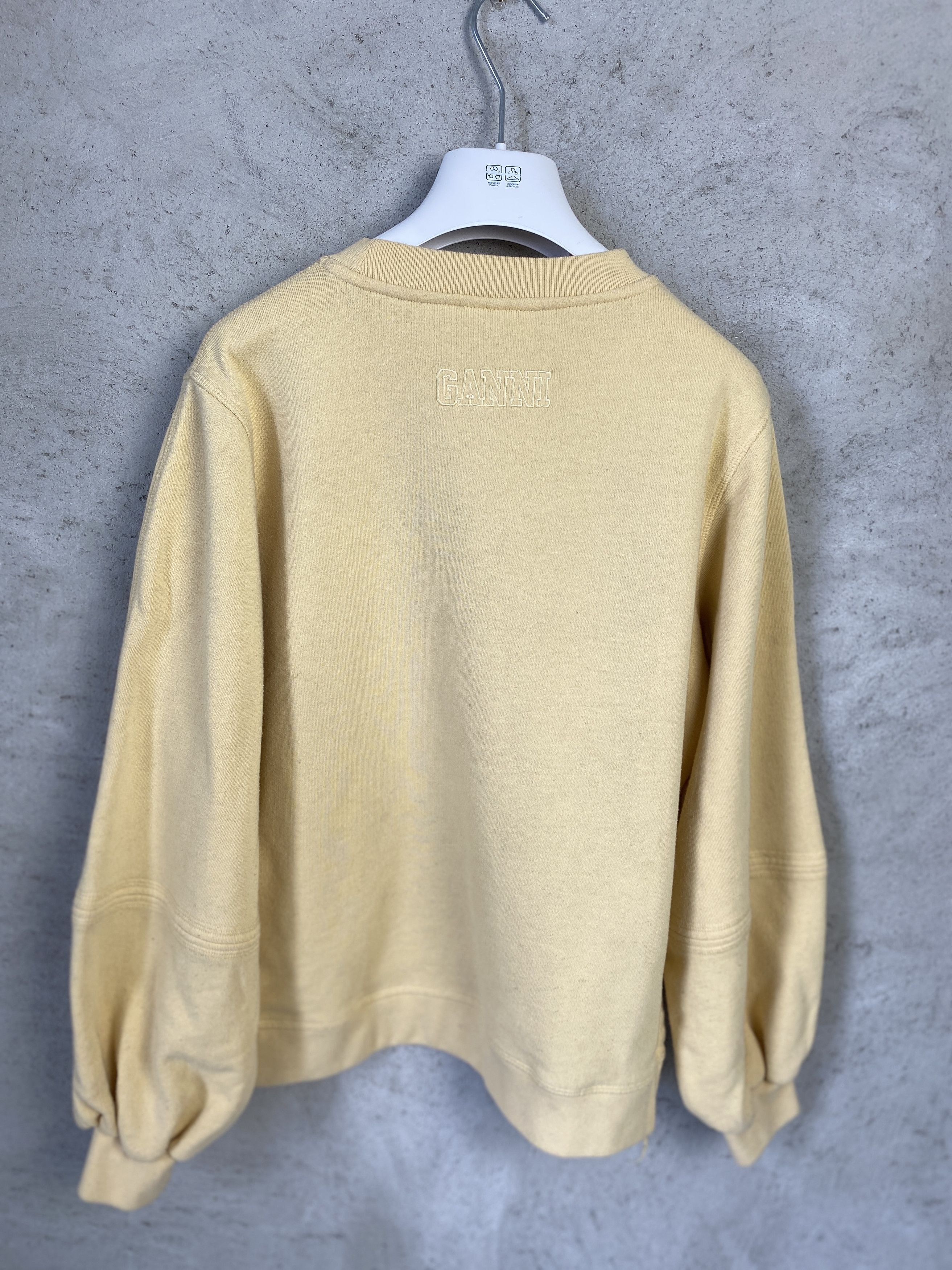 Ganni Ganni sweatshirt crewneck small logo casual Size S / US 4 / IT 40 - 7 Thumbnail