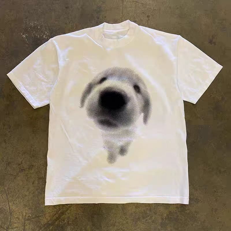 Vintage White washed vintage puppy print t-shirt Size US M / EU 48-50 / 2 - 1 Thumbnail