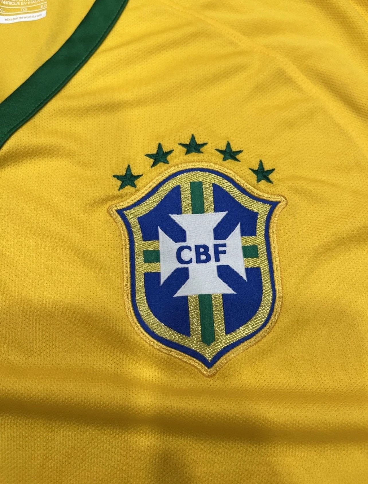 Nike × Vintage Nike Brazil 2014 Home Jersey | XL Size US XL / EU 56 / 4 - 2 Thumbnail