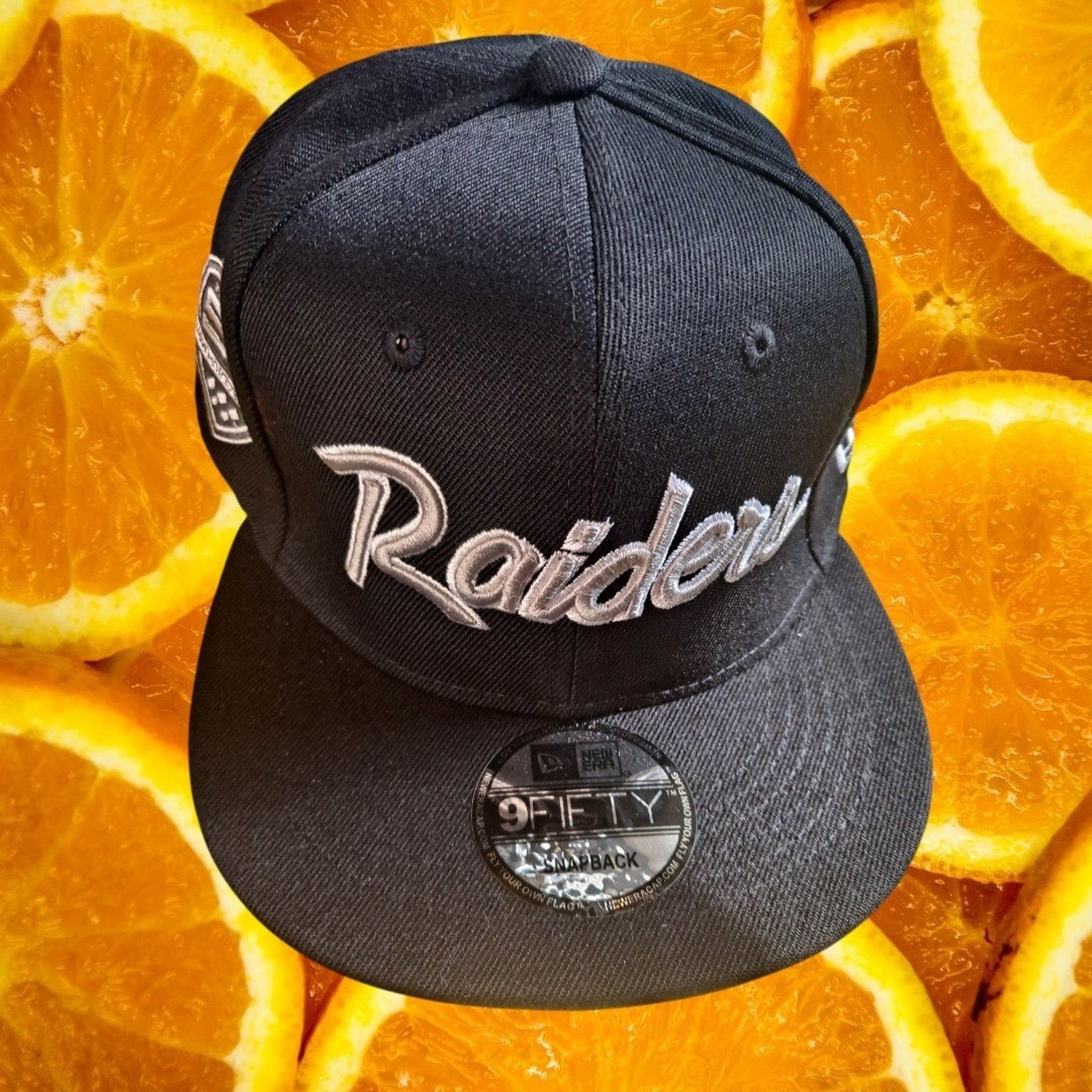 New Era New Era Raiders Snapback Hat NFL Black Silver Anniversary Size ONE SIZE - 1 Thumbnail