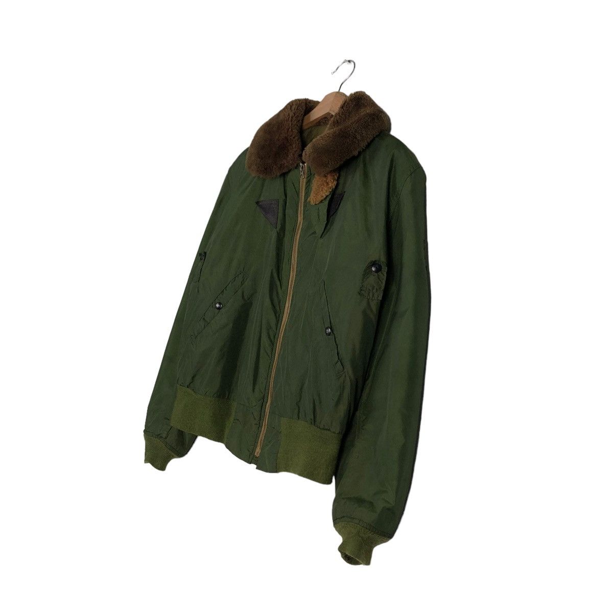 Avirex 🔥VINTAGE 70’s AVIREX USA BOMBER JACKET MINK FUR COLLAR Size US M / EU 48-50 / 2 - 2 Thumbnail