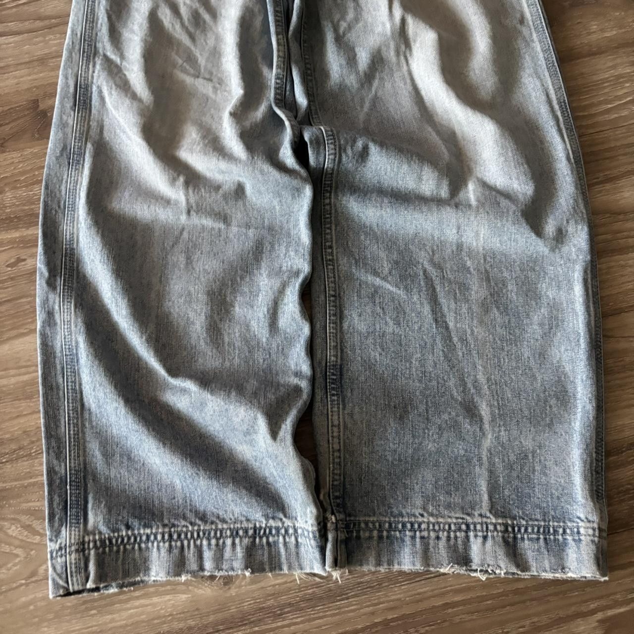 Japanese Brand Crazy Vintage Y2K/2000s Baggy Faded Wash Skater Style Carpenter Denim Jeans! 33x33 Size US 33 - 6 Thumbnail